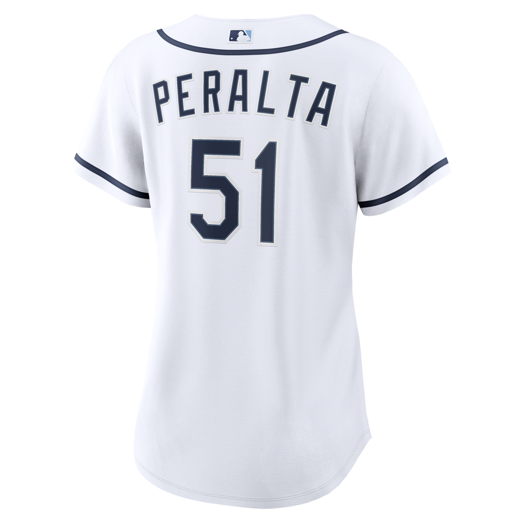 Women's Tampa Bay Rays Freddy Peralta Nike White Home Replica Jersey - 4