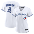 Women's Toronto Blue Jays George Springer Nike White Home Replica Jersey