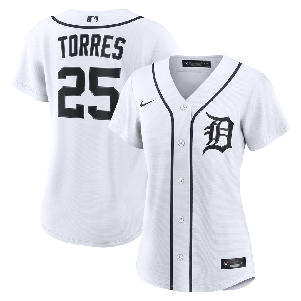Women's Detroit Tigers Gleyber Torres Nike White Home Replica Jersey - 2