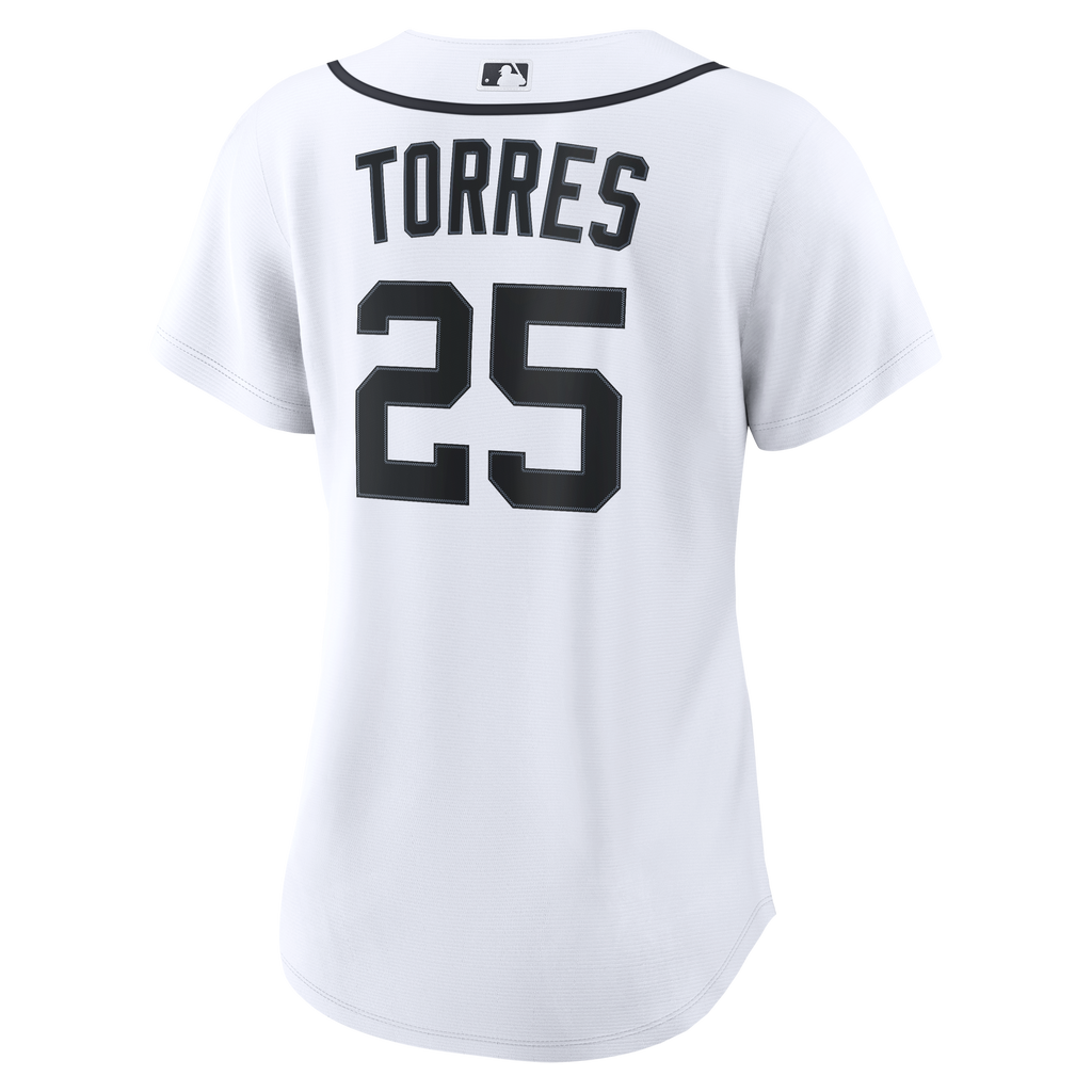 Women's Detroit Tigers Gleyber Torres Nike White Home Replica Jersey - 4