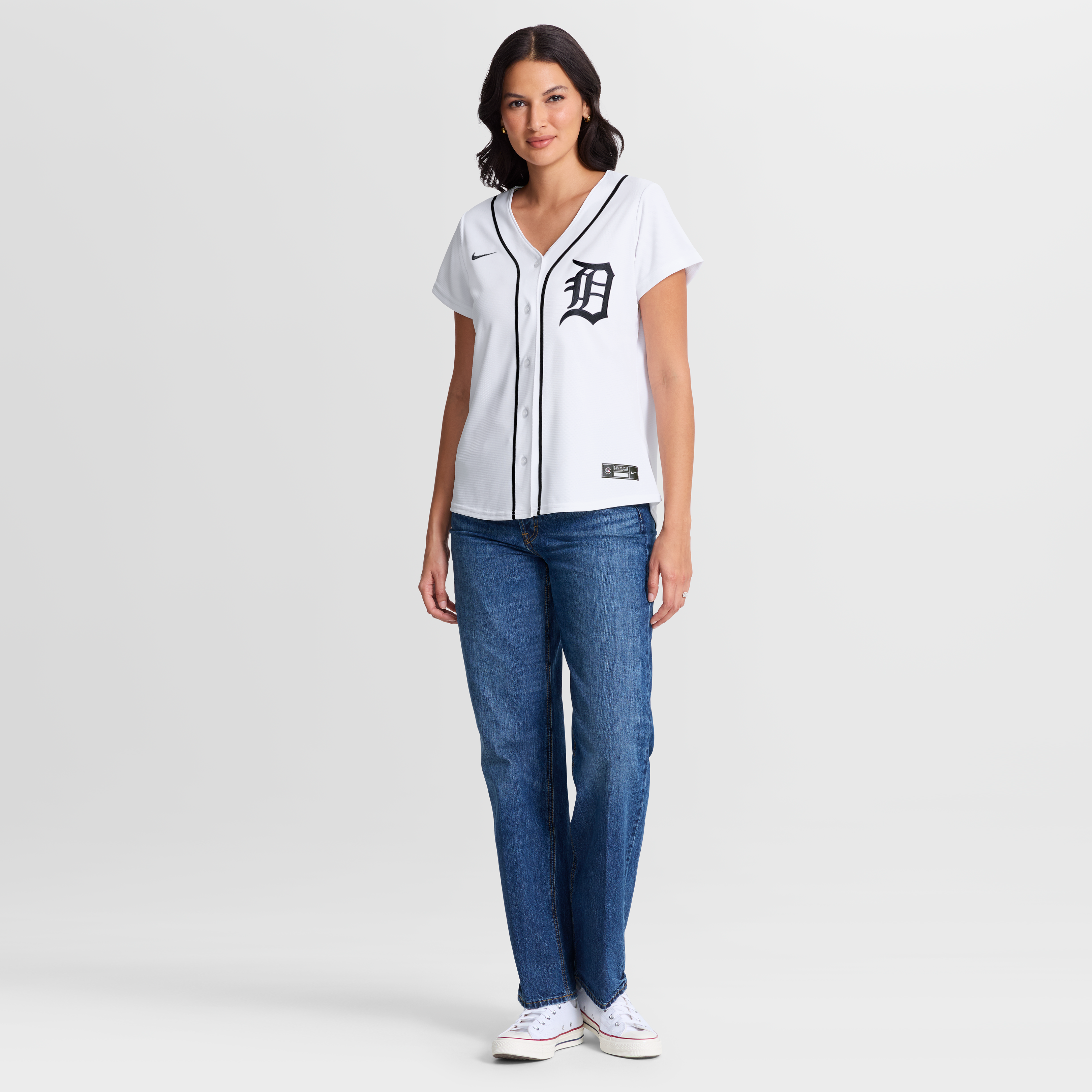 Women's Detroit Tigers Gleyber Torres Nike White Home Replica Jersey - 7