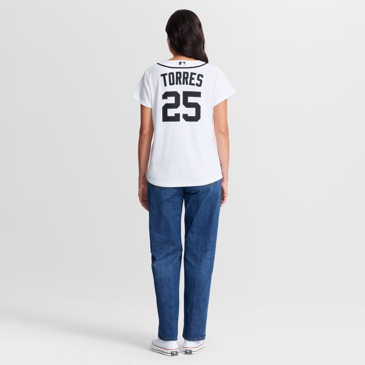 Women's Detroit Tigers Gleyber Torres Nike White Home Replica Jersey - 8