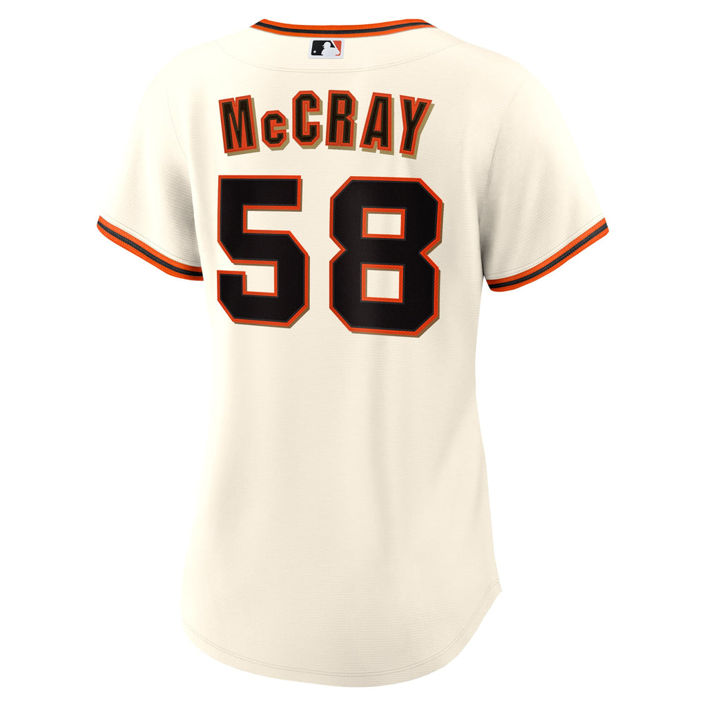 Women's San Francisco Giants Grant McCray Nike Cream Home Replica Jersey - 4