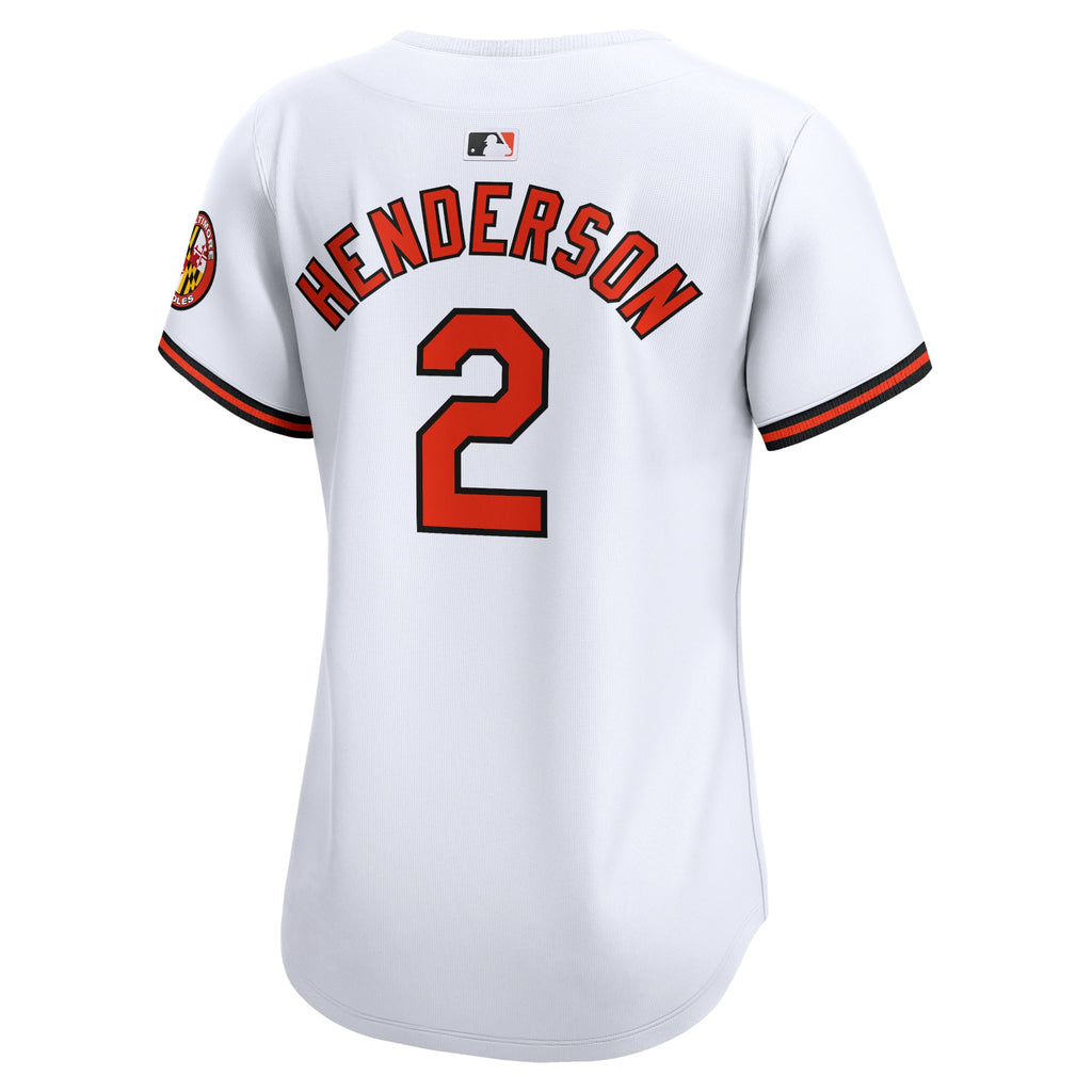 Women's Baltimore Orioles Gunnar Henderson Nike White Home Limited Player Jersey - 4