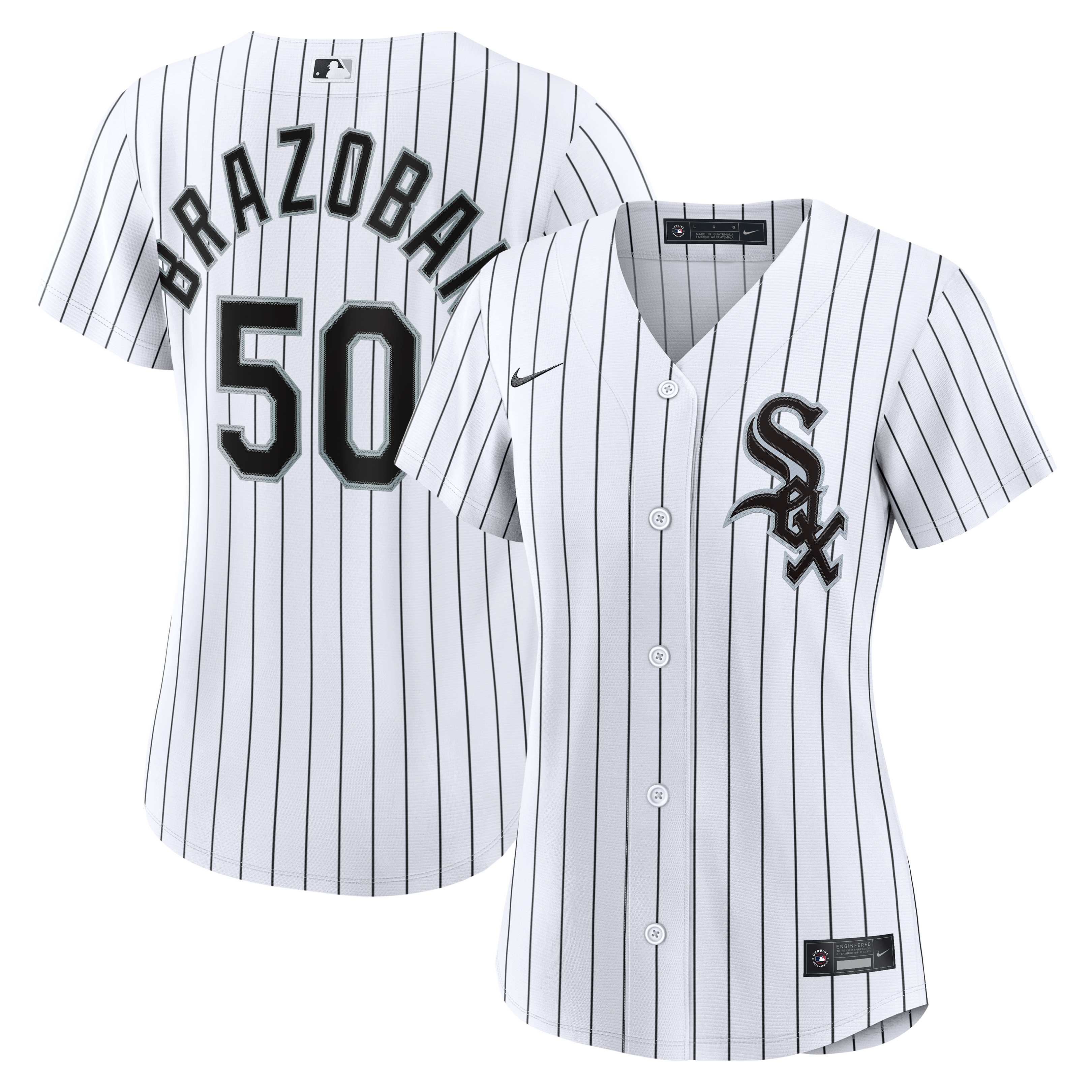 Women's Chicago White Sox Huascar Brazoban Nike White Home Replica Jersey - 2