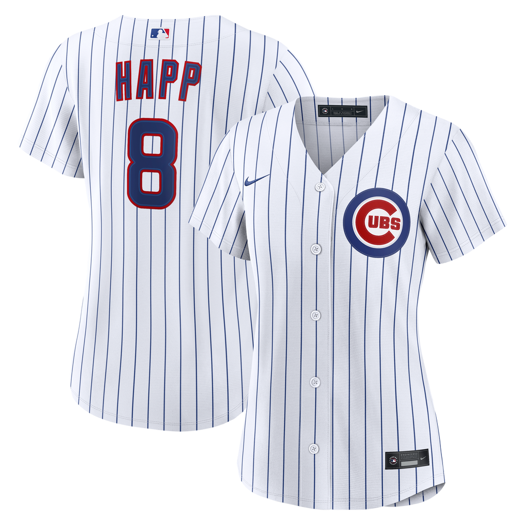 Women's Chicago Cubs Ian Happ Nike White Home Replica Jersey - 2