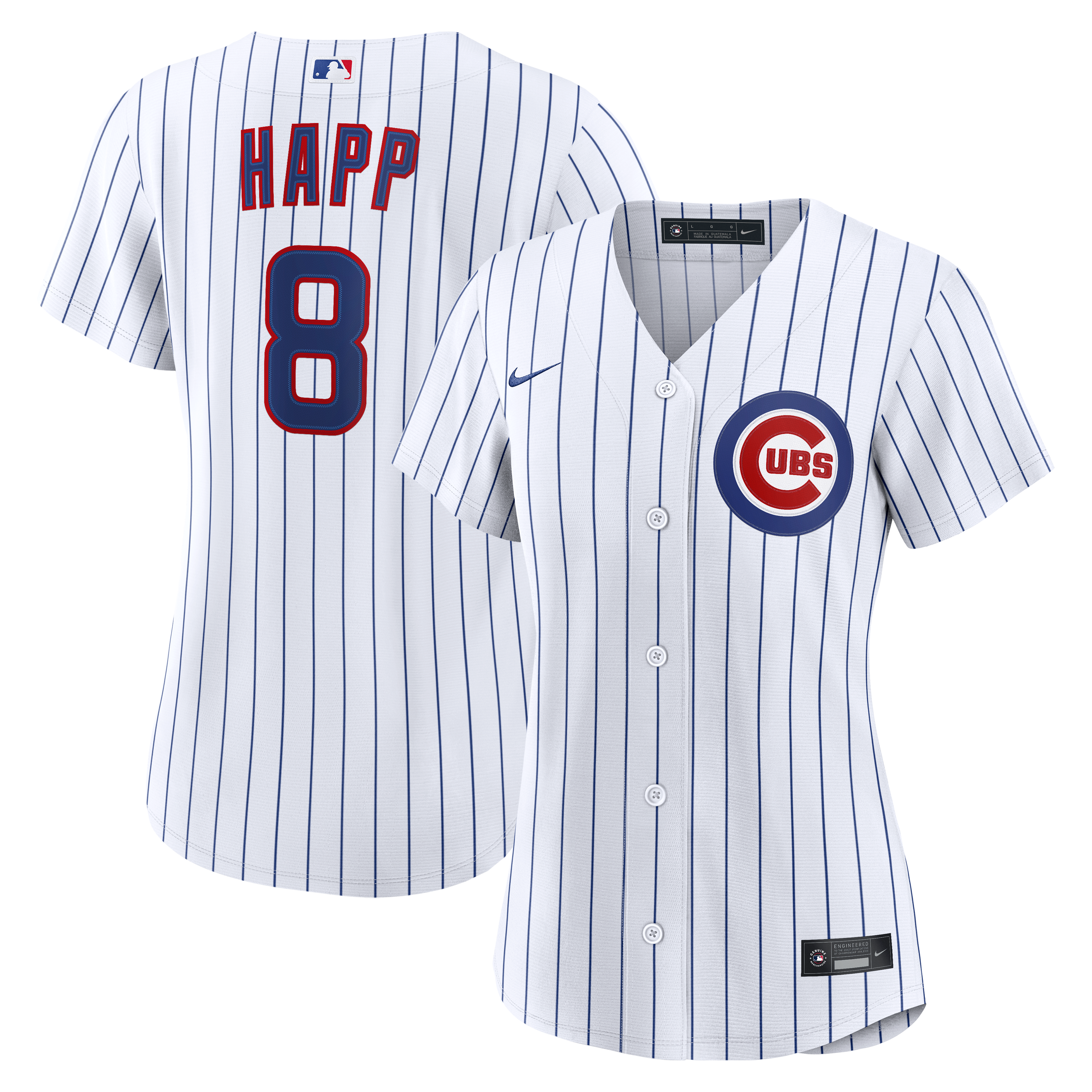 Women's Chicago Cubs Ian Happ Nike White Home Replica Jersey - 2