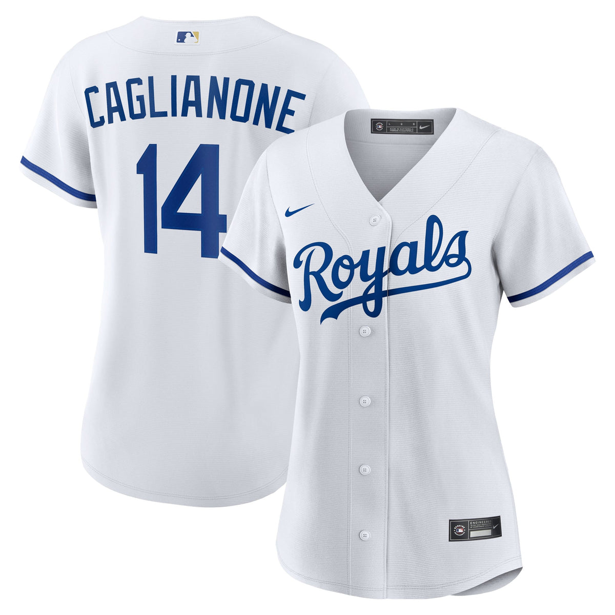 Women's Kansas City Royals Jac Caglianone Nike White Home Replica Jersey - 2