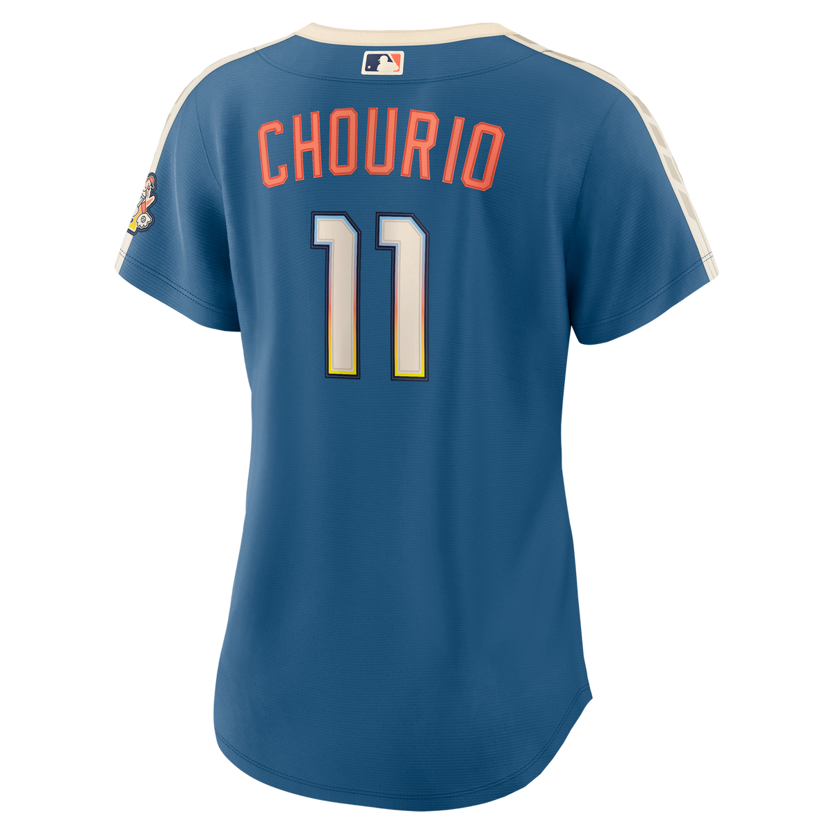 Women's Milwaukee Brewers Jackson Chourio Nike Mineral Blue 2026 City Connect Stadium Jersey - 4