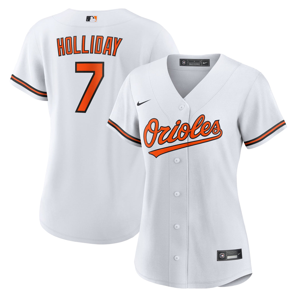 Women's Baltimore Orioles Jackson Holliday Nike White Home Replica Player Jersey - 2