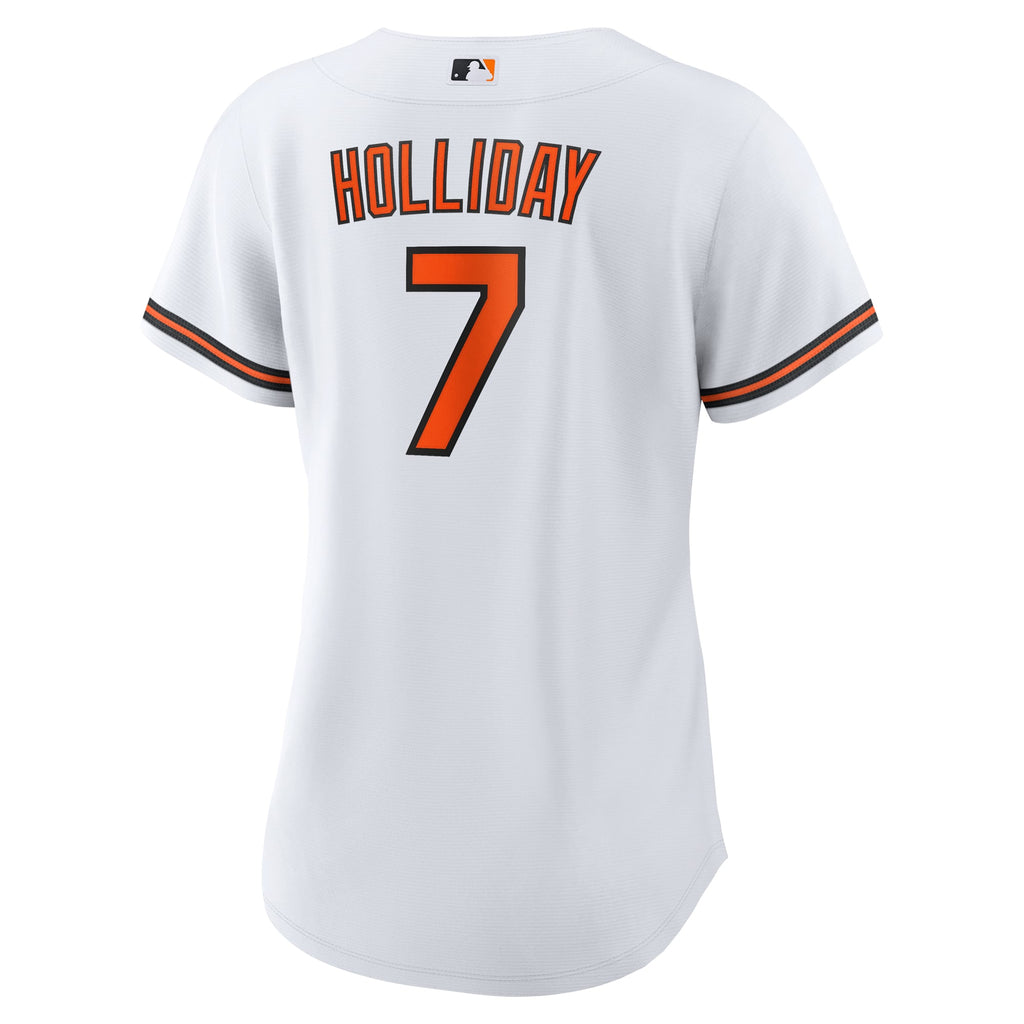 Women's Baltimore Orioles Jackson Holliday Nike White Home Replica Player Jersey - 4