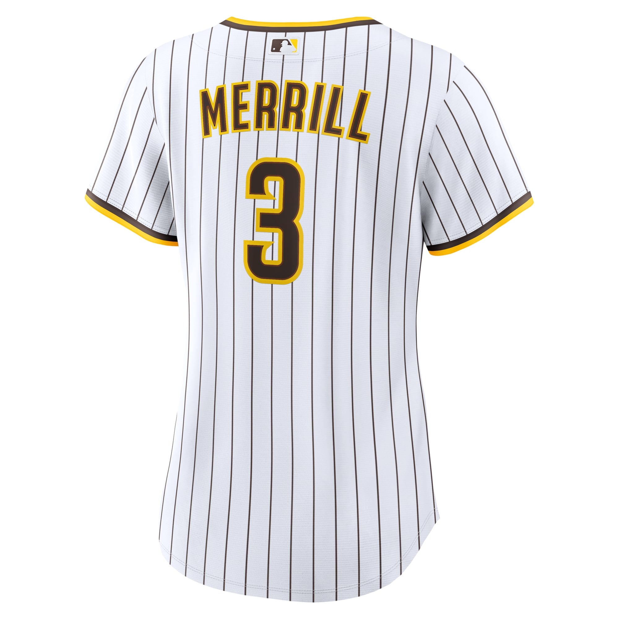 Women's San Diego Padres Jackson Merrill Nike White Home Replica Jersey - 4
