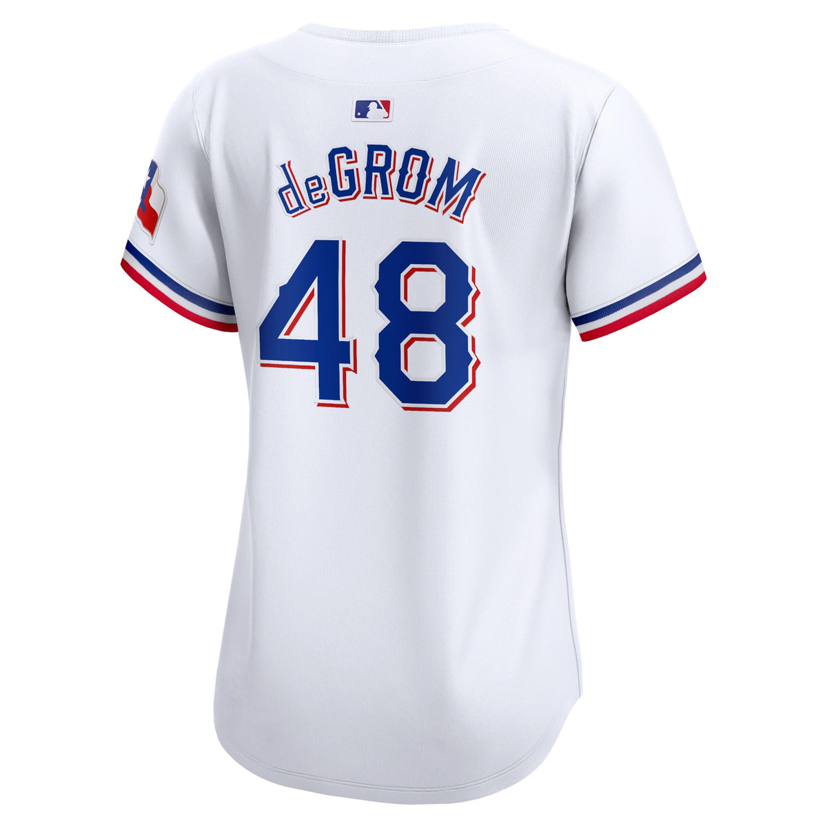 Women's Texas Rangers Jacob deGrom Nike White Home Limited Player Jersey - 4