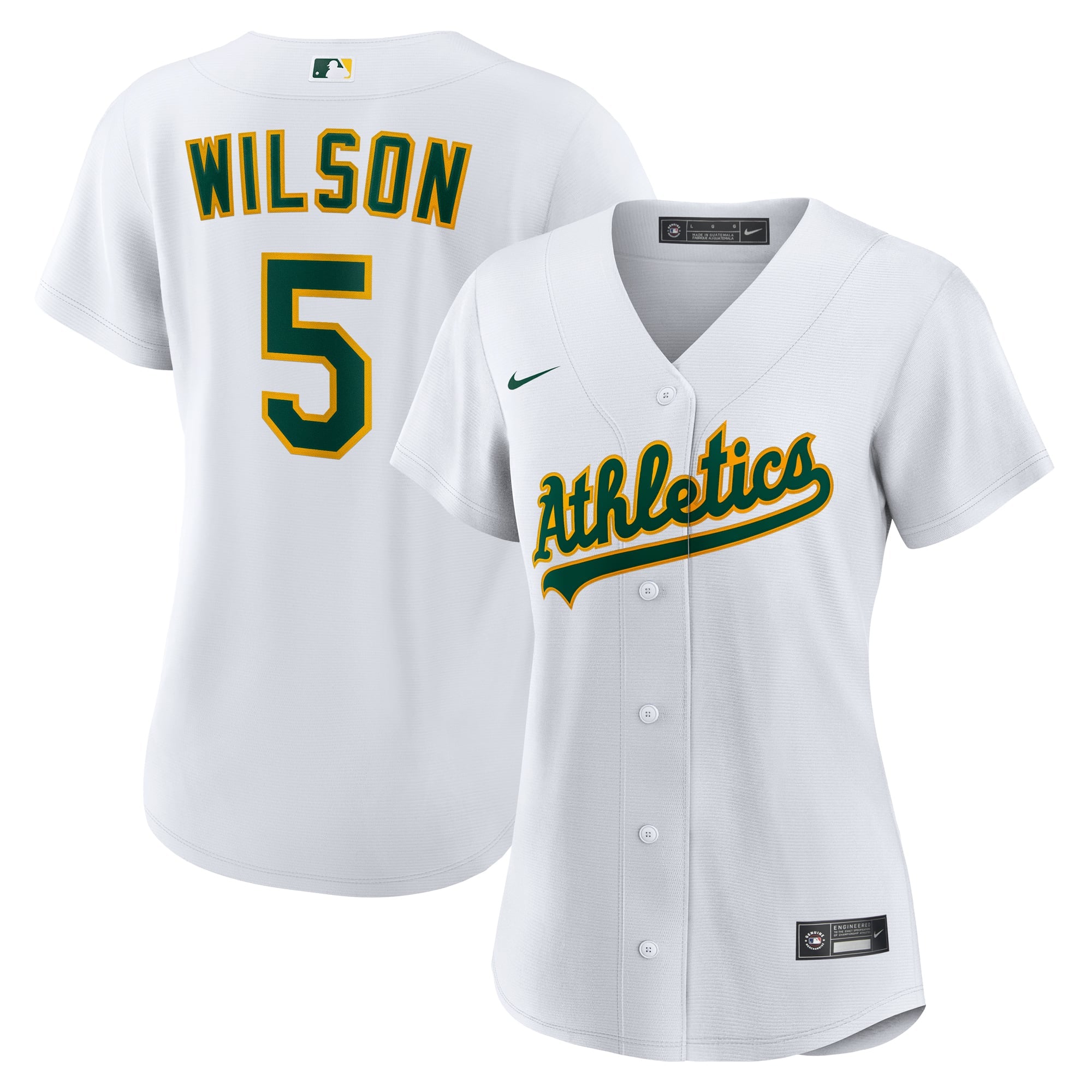 Women's Athletics Jacob Wilson Nike White Home Replica Jersey - 2