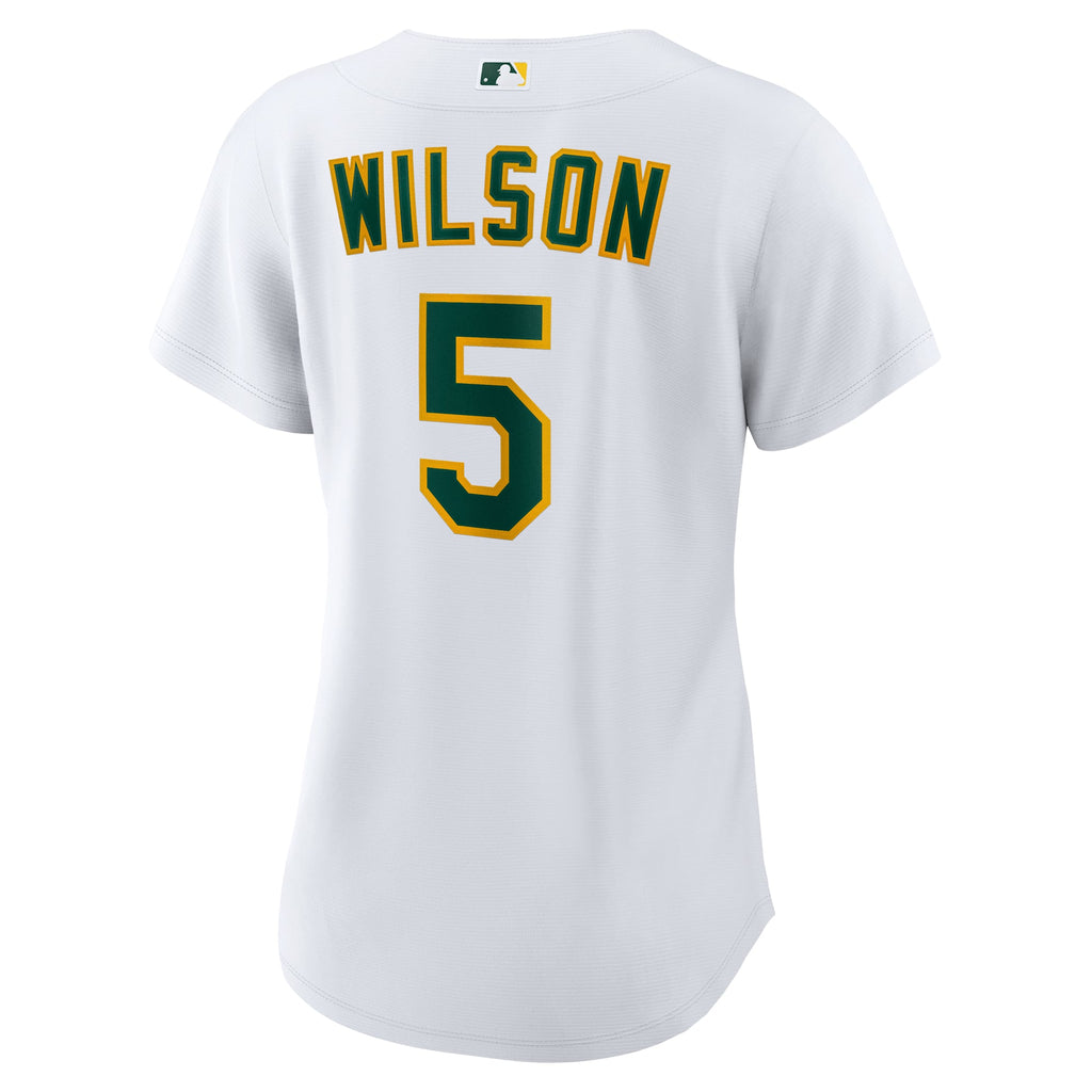 Women's Athletics Jacob Wilson Nike White Home Replica Jersey - 4