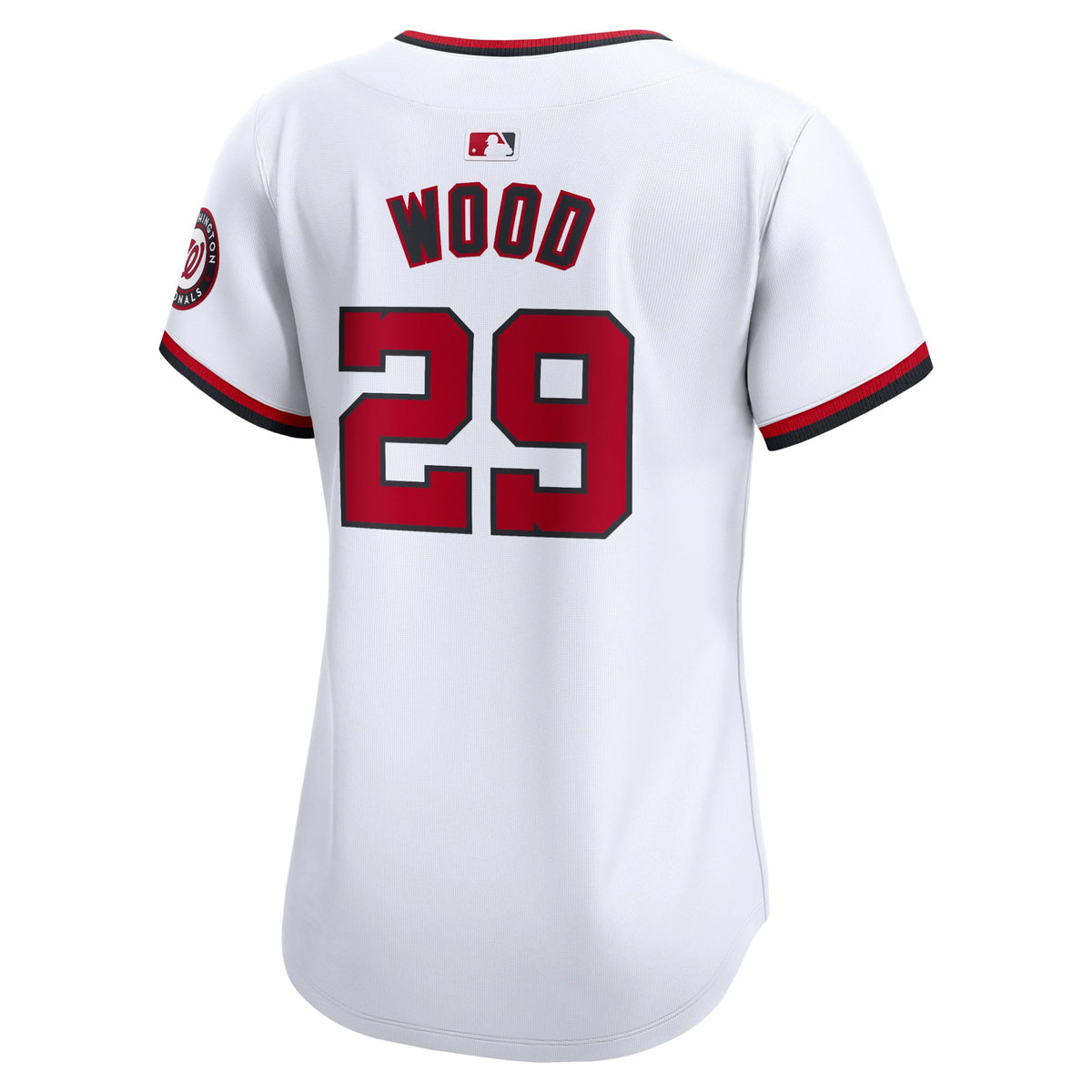 Women's Washington Nationals James Wood Nike White Home Limited Player Jersey - 4