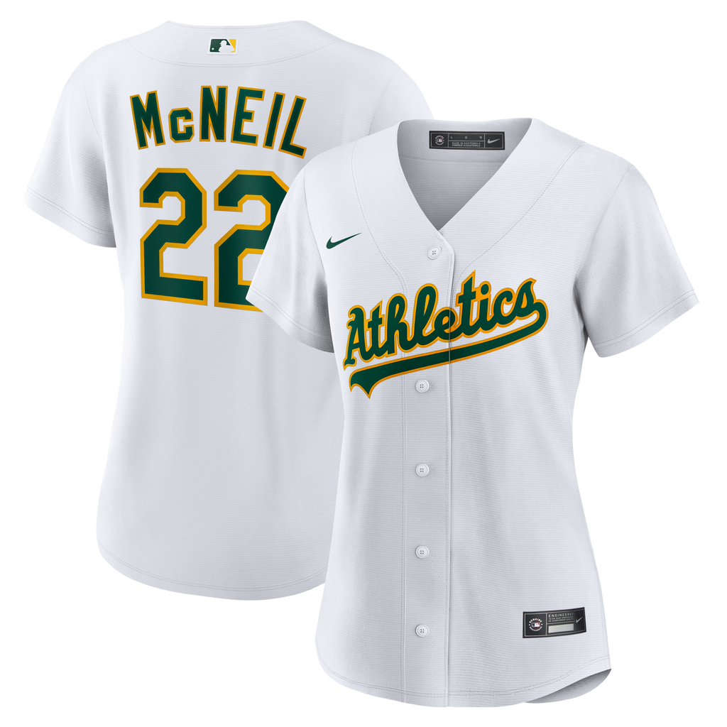 Women's Athletics Jeff McNeil Nike White Home Replica Jersey - 2