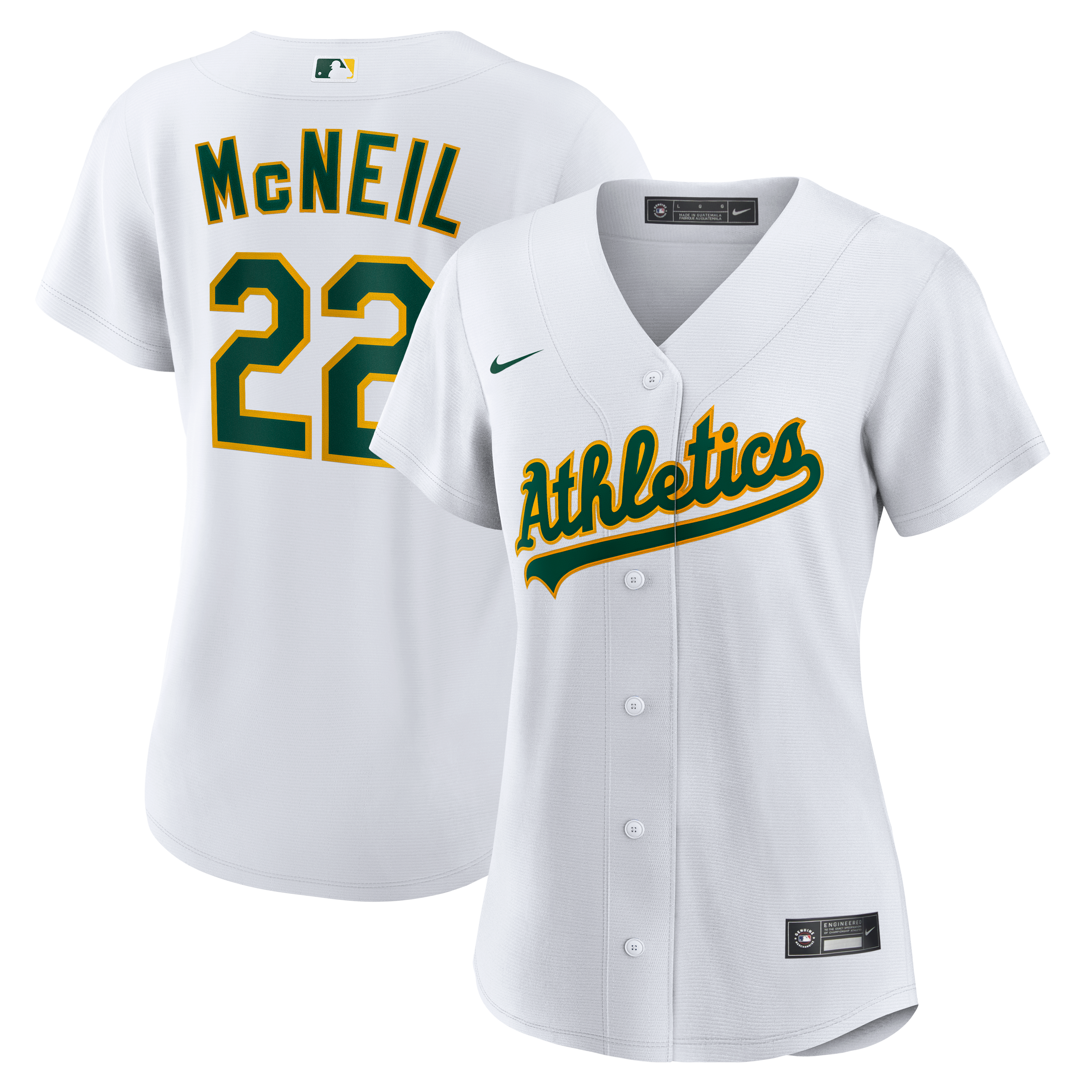 Women's Athletics Jeff McNeil Nike White Home Replica Jersey