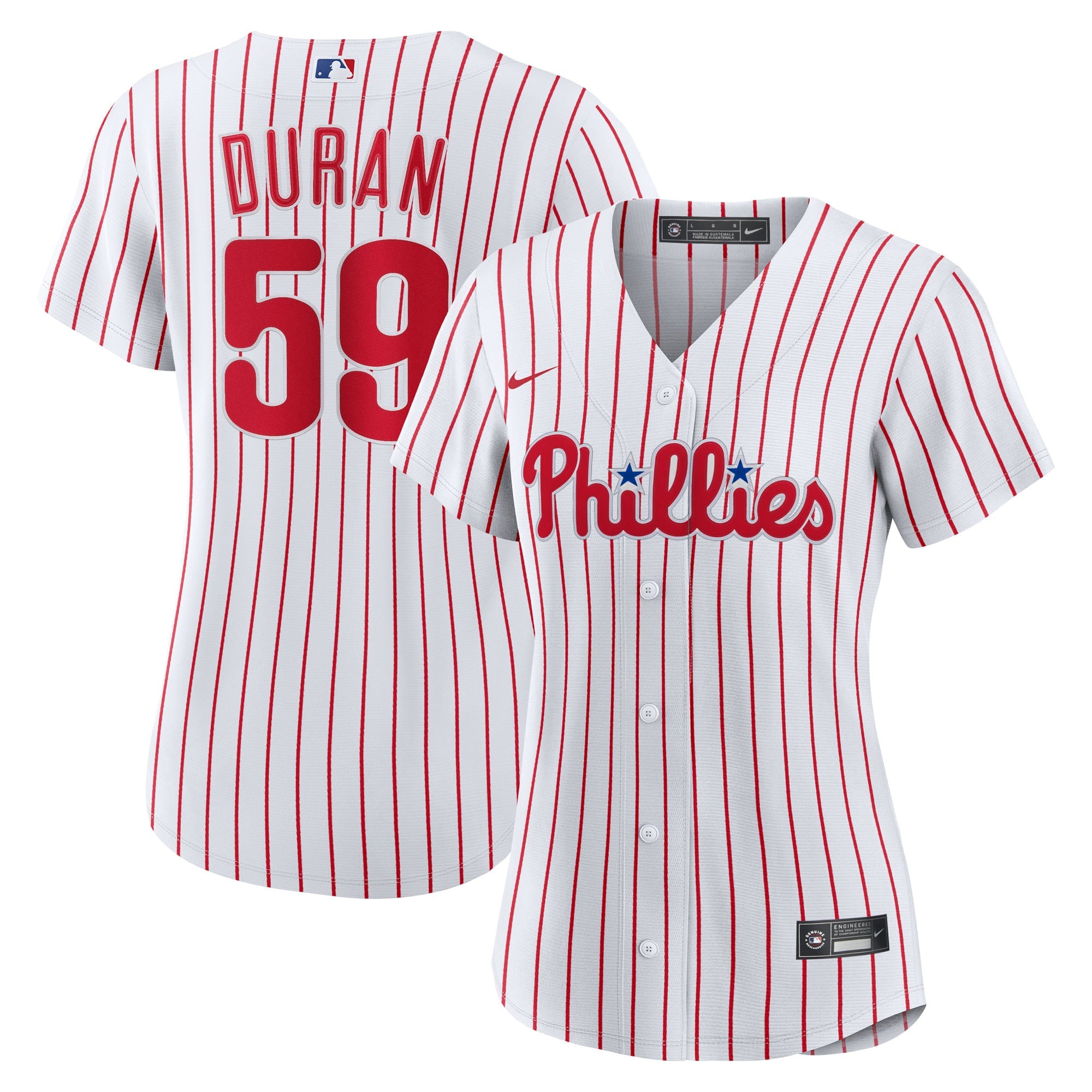 Women's Philadelphia Phillies Jhoan Duran Nike White Home Replica Jersey - 2
