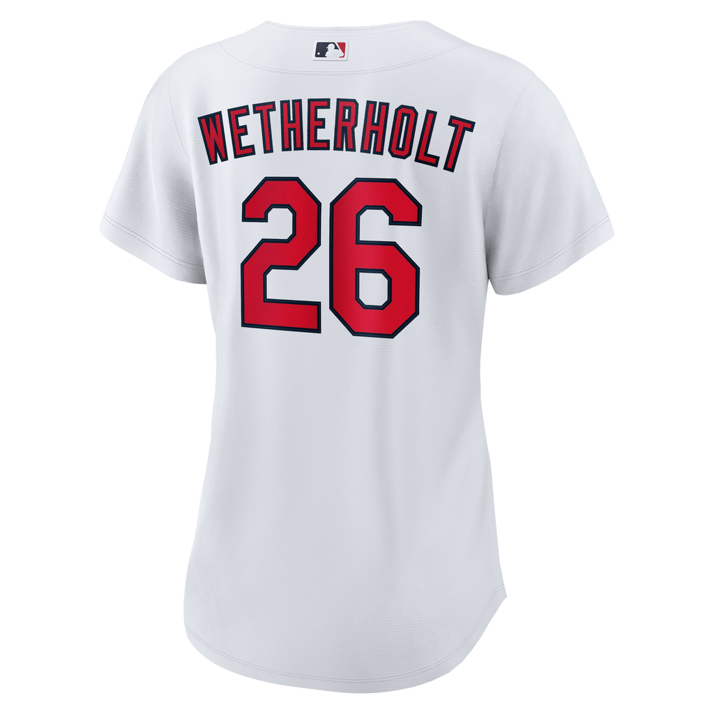Women's St. Louis Cardinals JJ Wetherholt Nike White Home Replica Jersey - 4