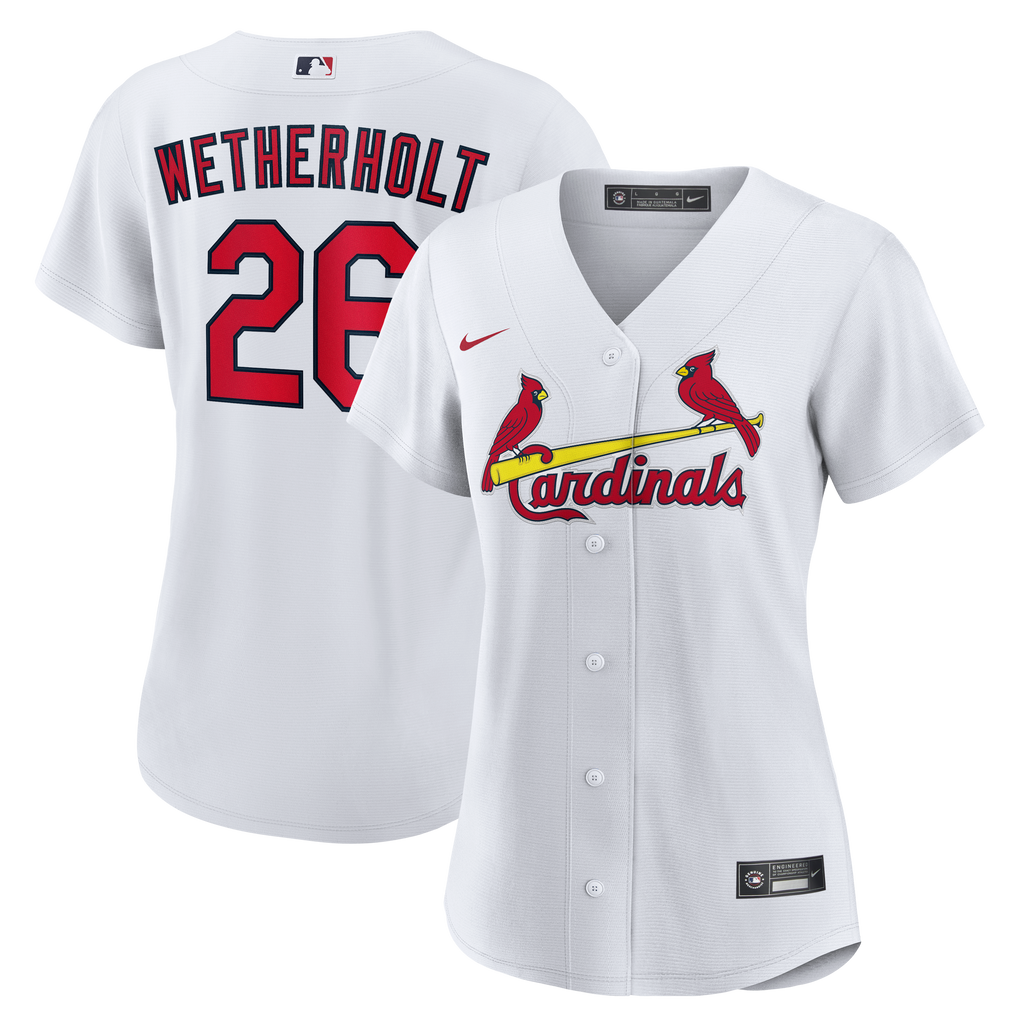 Women's St. Louis Cardinals JJ Wetherholt Nike White Home Replica Jersey