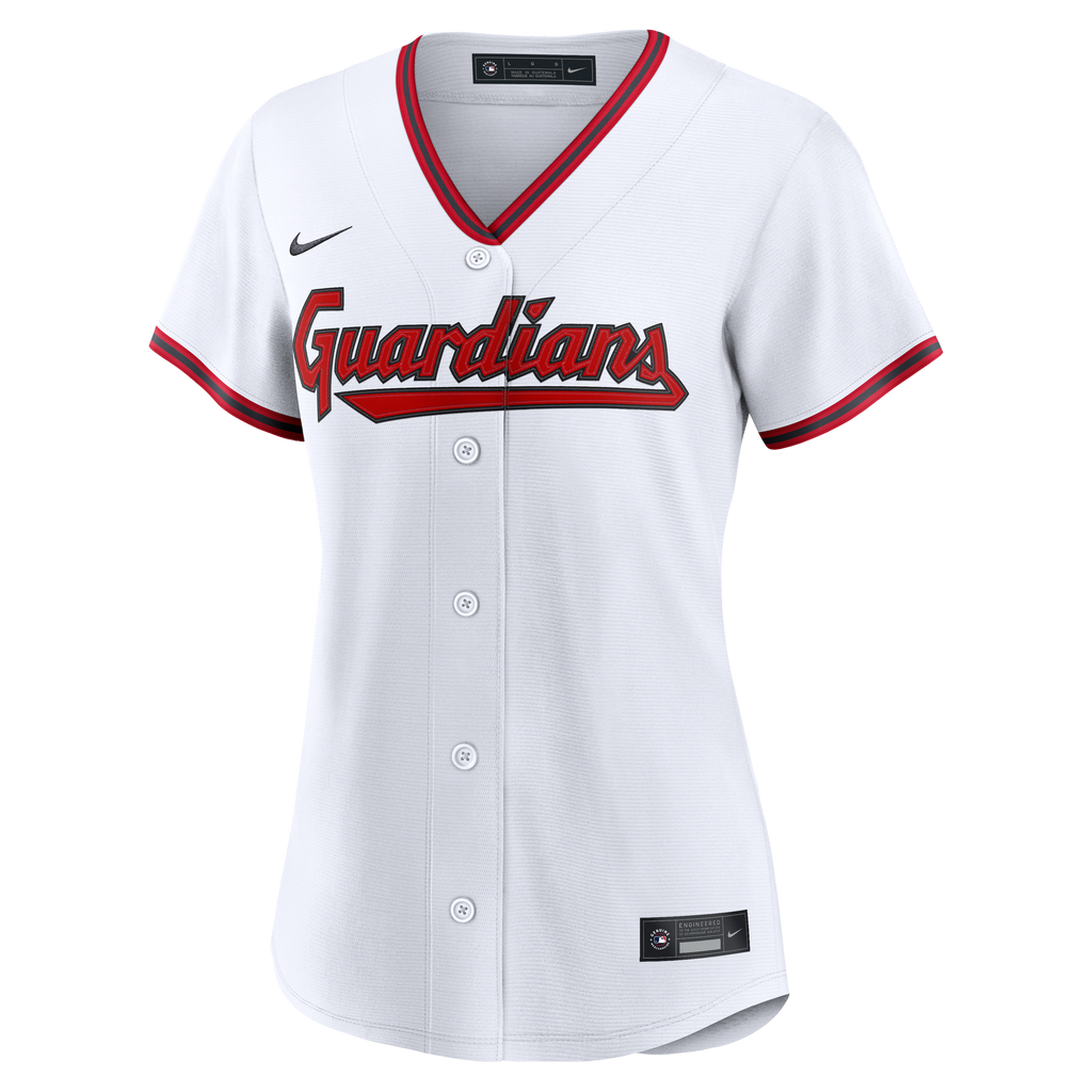 Women's Cleveland Guardians Jo Adell Nike White Home Replica Jersey - 3