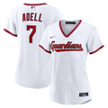 Women's Cleveland Guardians Jo Adell Nike White Home Replica Jersey