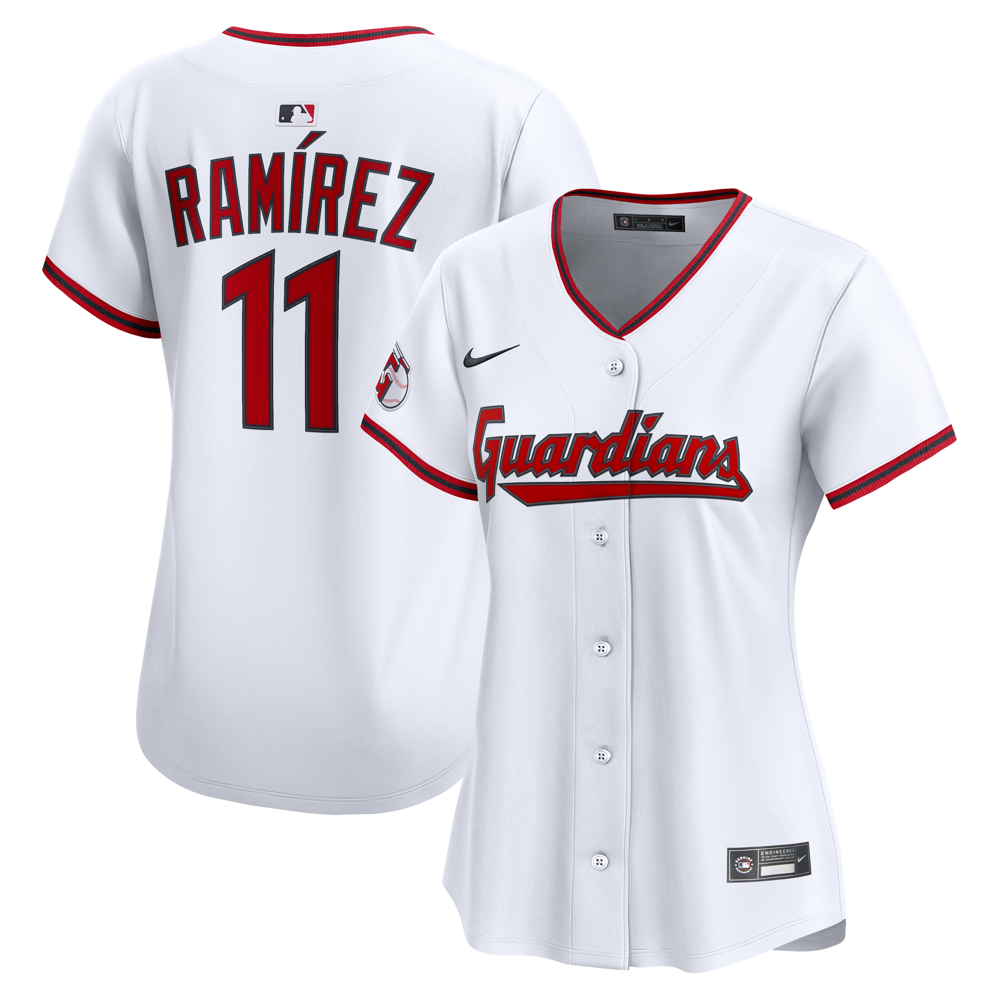 Women's Cleveland Guardians José Ramírez Nike White Home Limited Player Jersey - 2