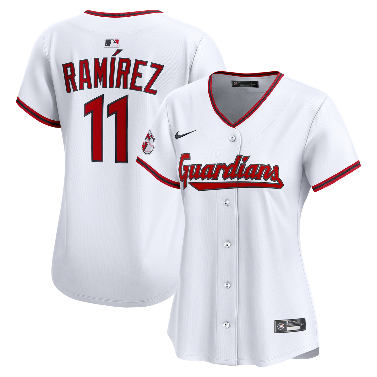 Women's Cleveland Guardians José Ramírez Nike White Home Limited Player Jersey
