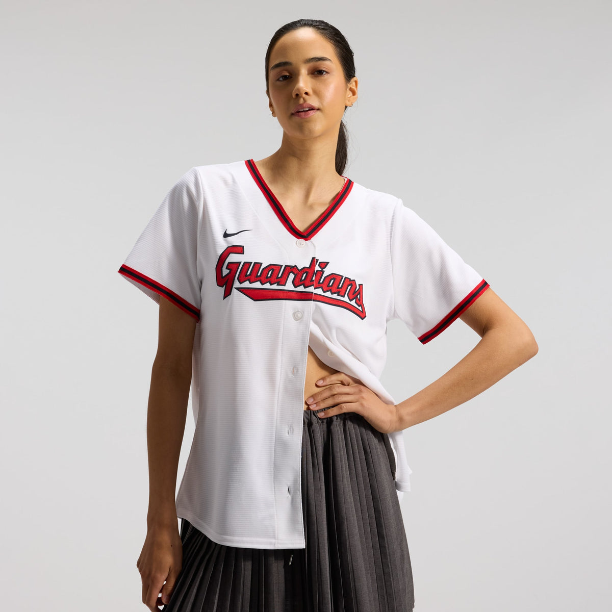 Women's Cleveland Guardians José Ramírez Nike White Home Replica Jersey - 3