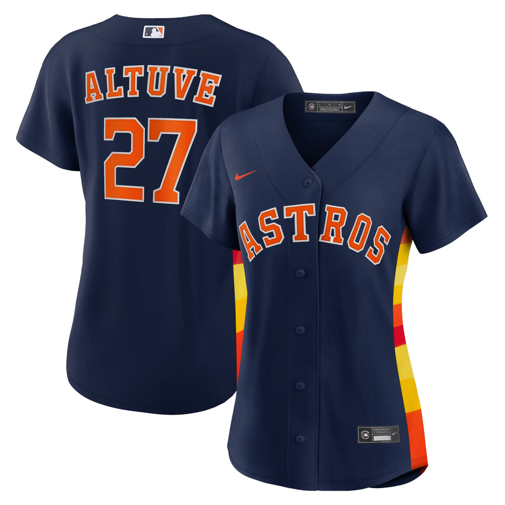 Women's Houston Astros Jose Altuve Nike Navy Alternate Replica Player Jersey - 2