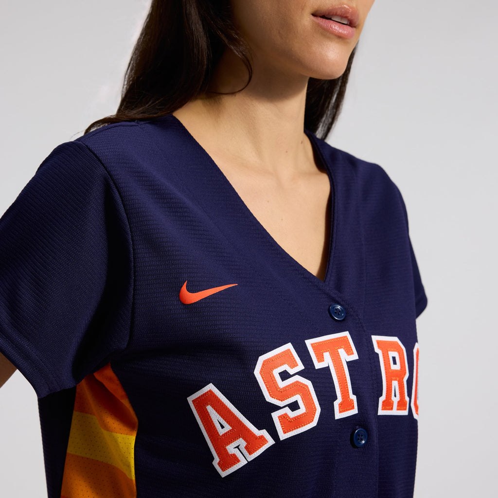 Women's Houston Astros Jose Altuve Nike Navy Alternate Replica Player Jersey - 8