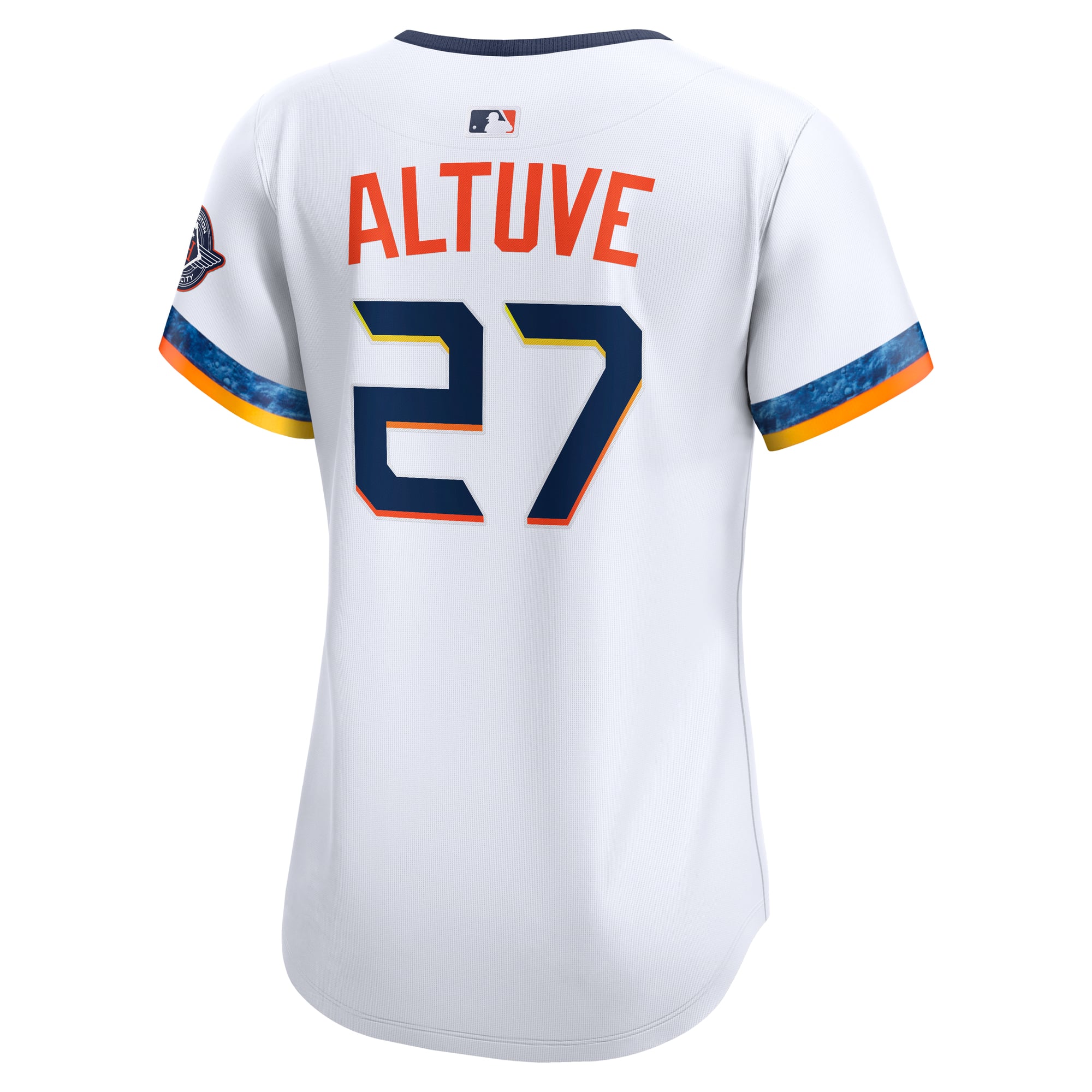 Women's Houston Astros Jose Altuve Nike White 2025 City Connect Limited Jersey - 4