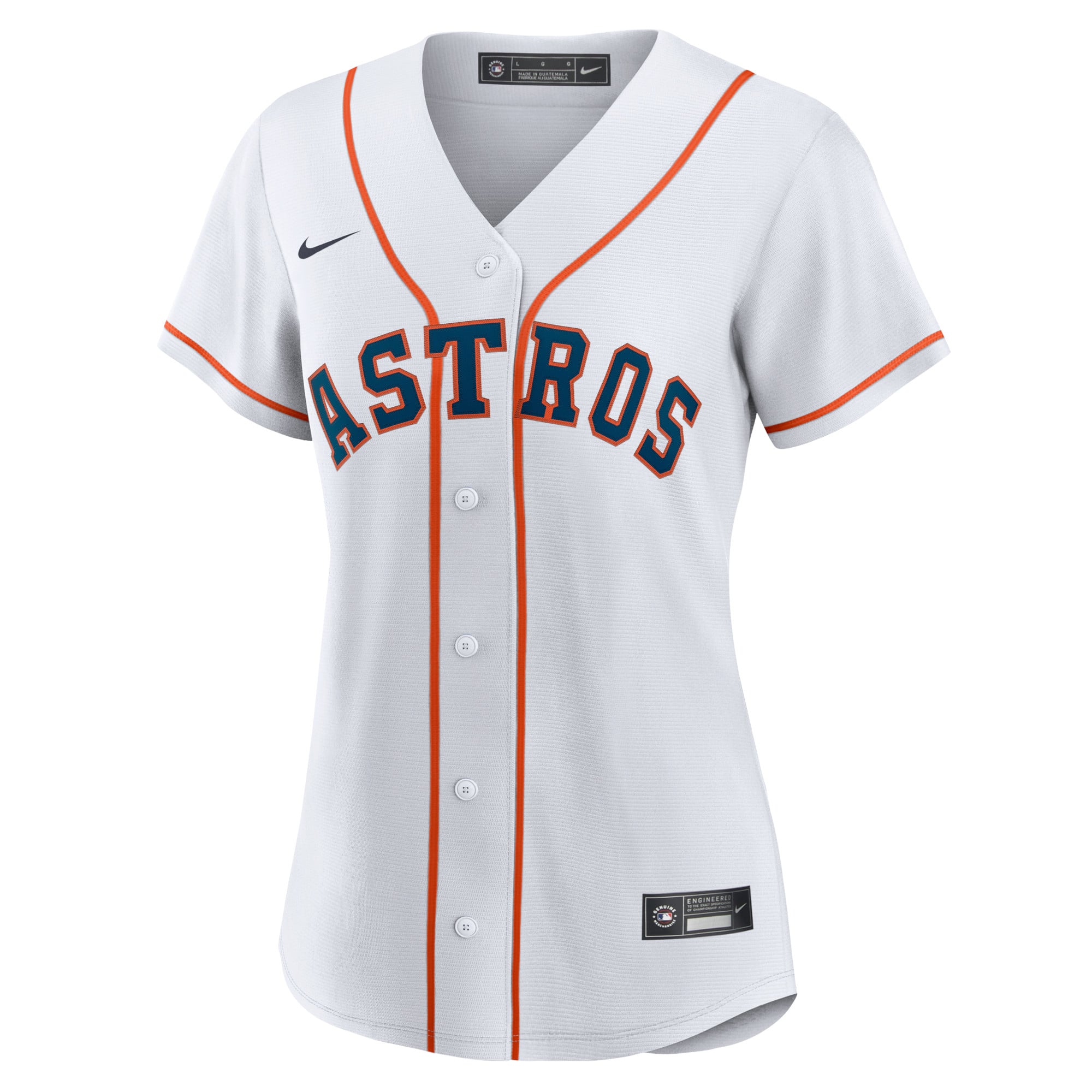 Women's Houston Astros Jose Altuve Nike White Home Replica Player Jersey - 3