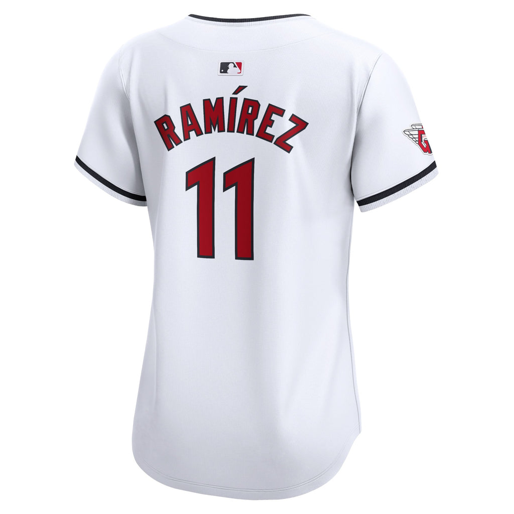 Women's Cleveland Guardians Jose Ramirez Nike White Home Limited Player Jersey - 4