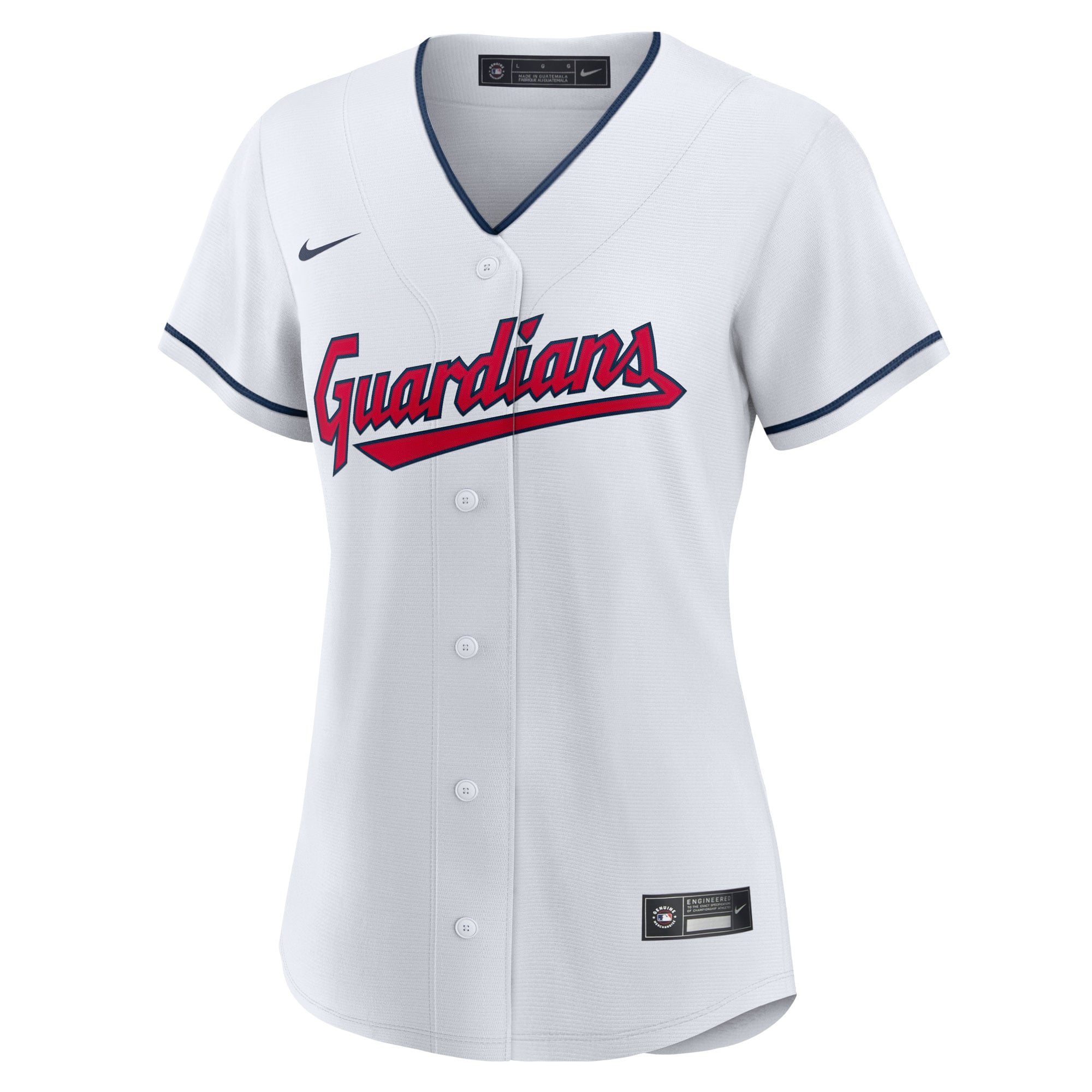Women's Cleveland Guardians Jose Ramirez Nike White Home Replica Player Jersey - 3