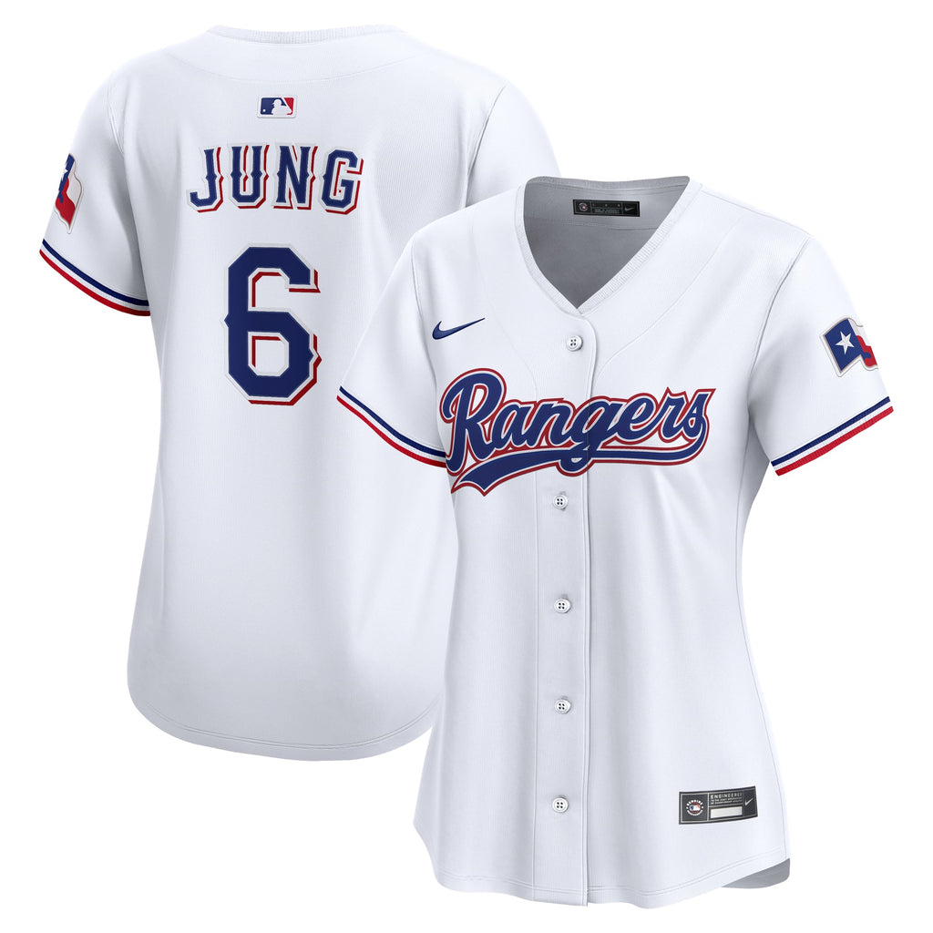 Women's Texas Rangers Josh Jung Nike White Home Limited Player Jersey - 2