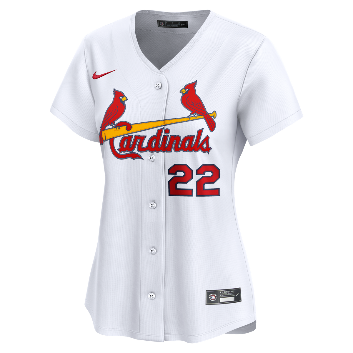 Women's St. Louis Cardinals Joshua Báez Nike White Home Limited Player Jersey - 3