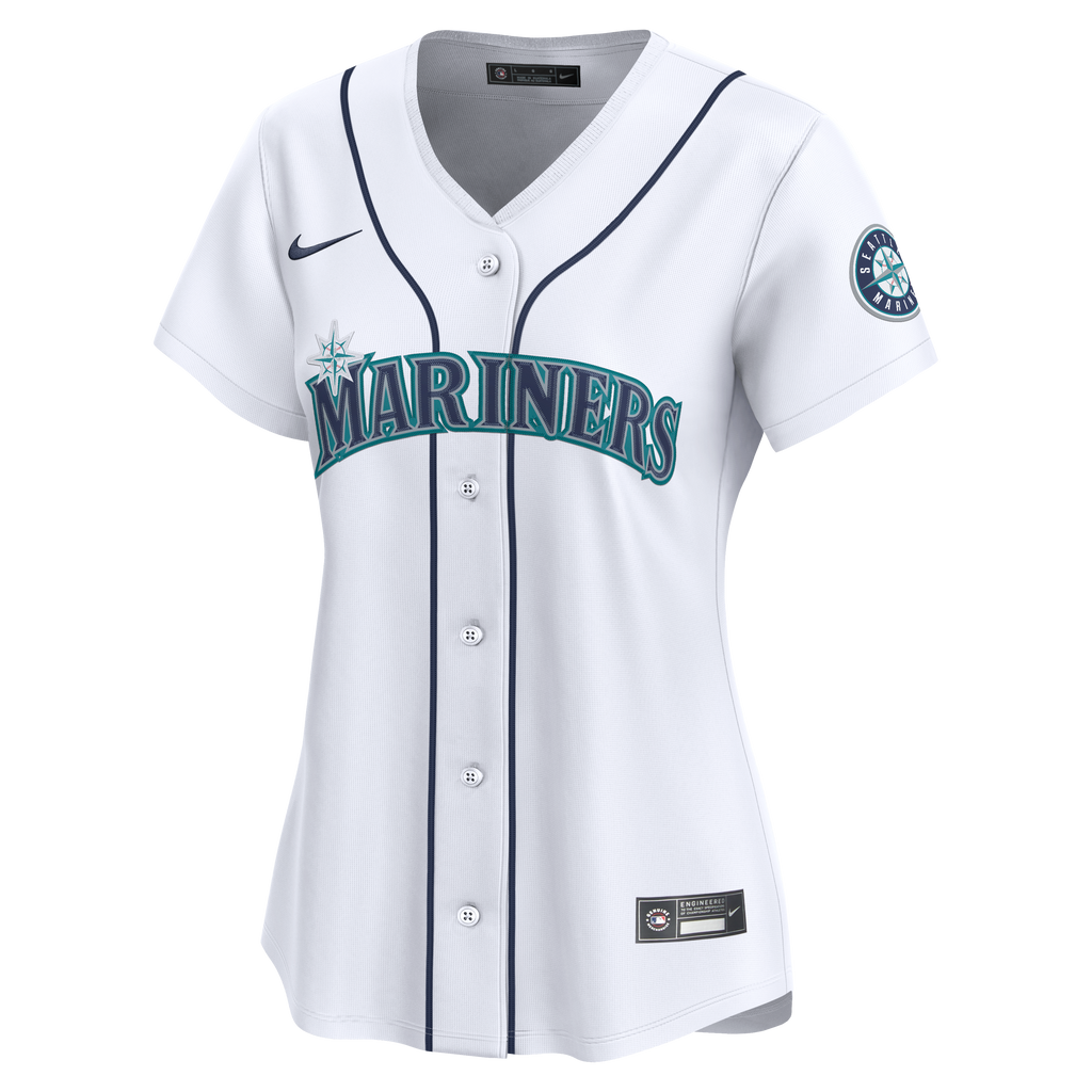 Women's Seattle Mariners Julio Rodríguez Nike White Home Limited Player Jersey - 3