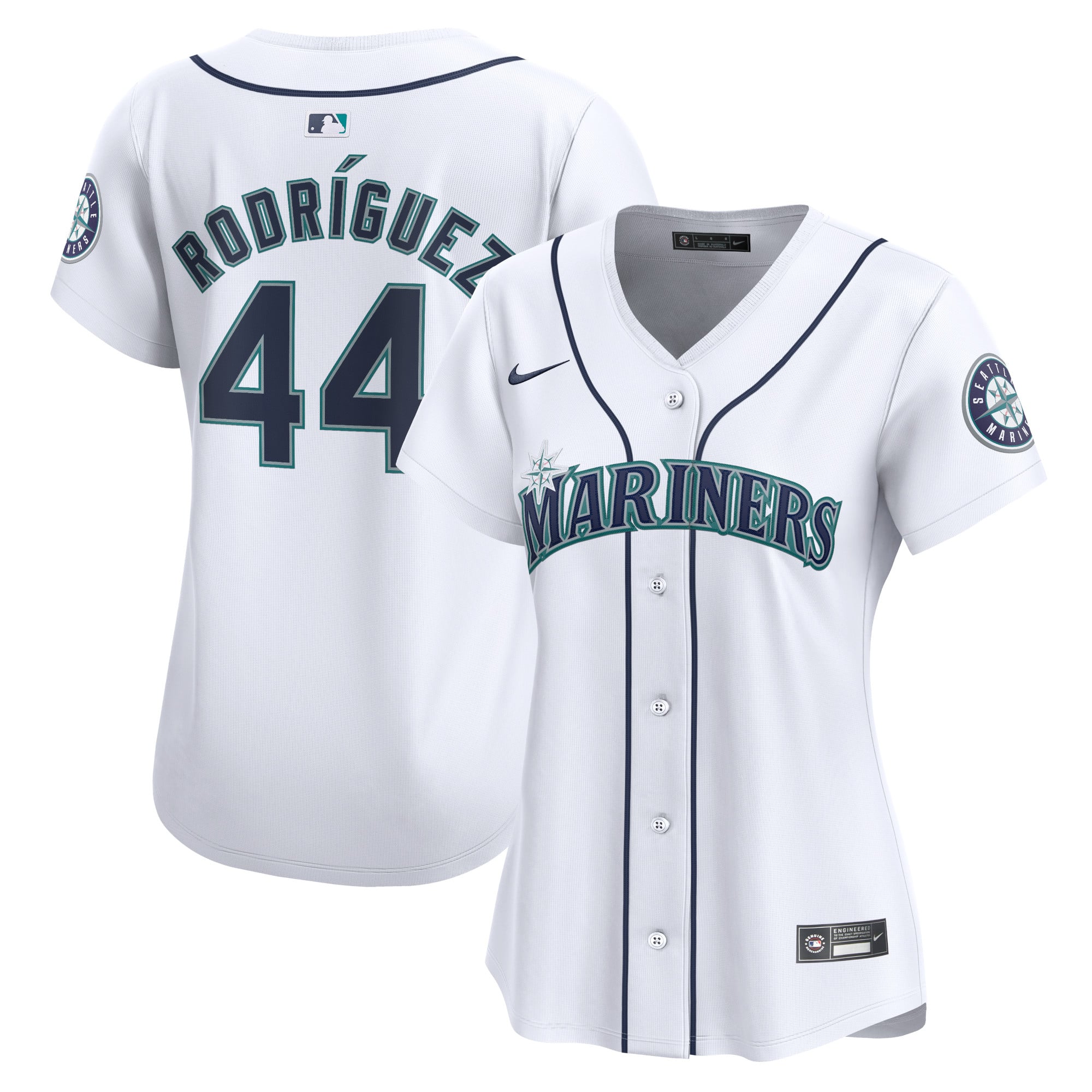 Women's Seattle Mariners Julio Rodríguez Nike White Home Limited Player Jersey - 2