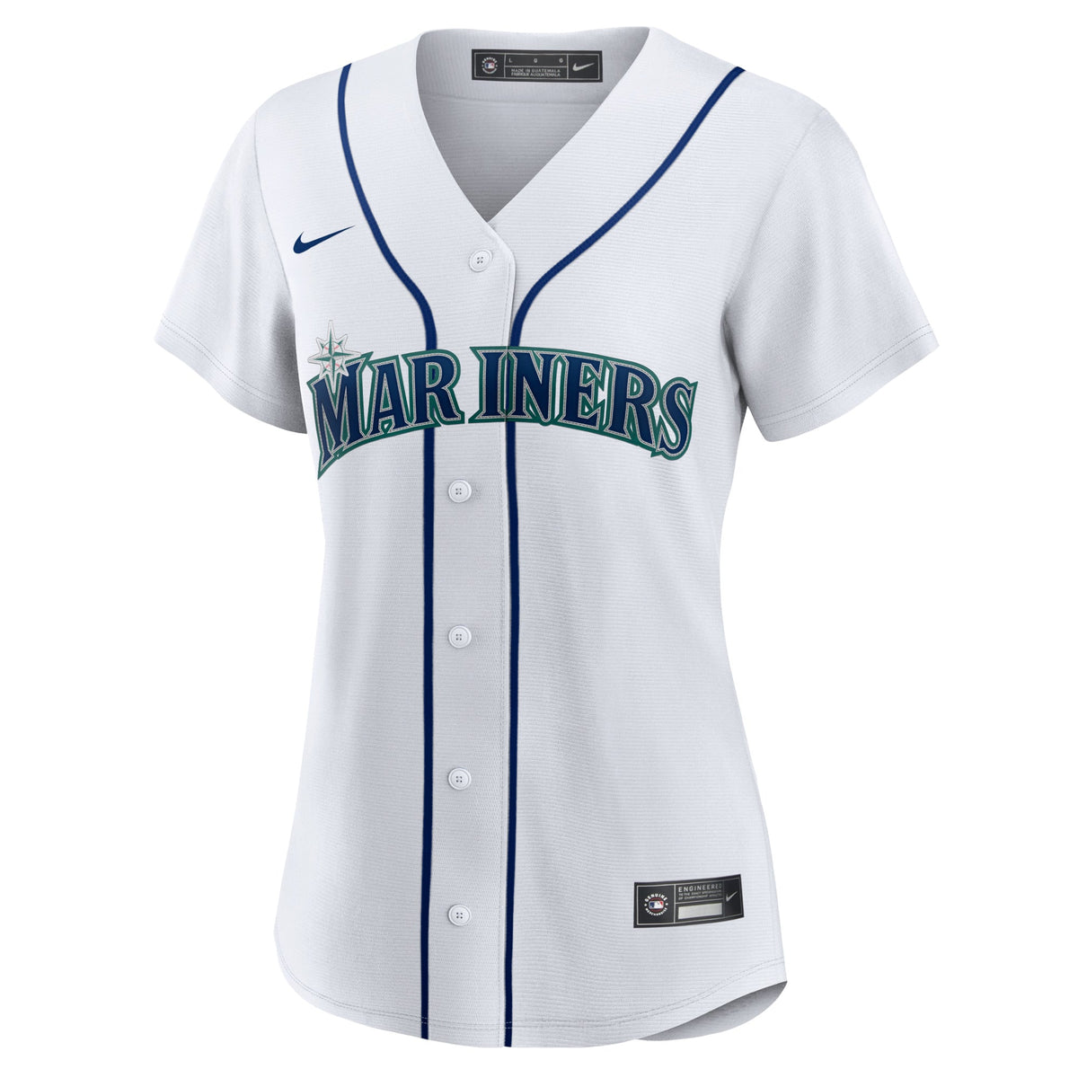 Women's Seattle Mariners Julio Rodriguez Nike White Home Replica Player Jersey - 3