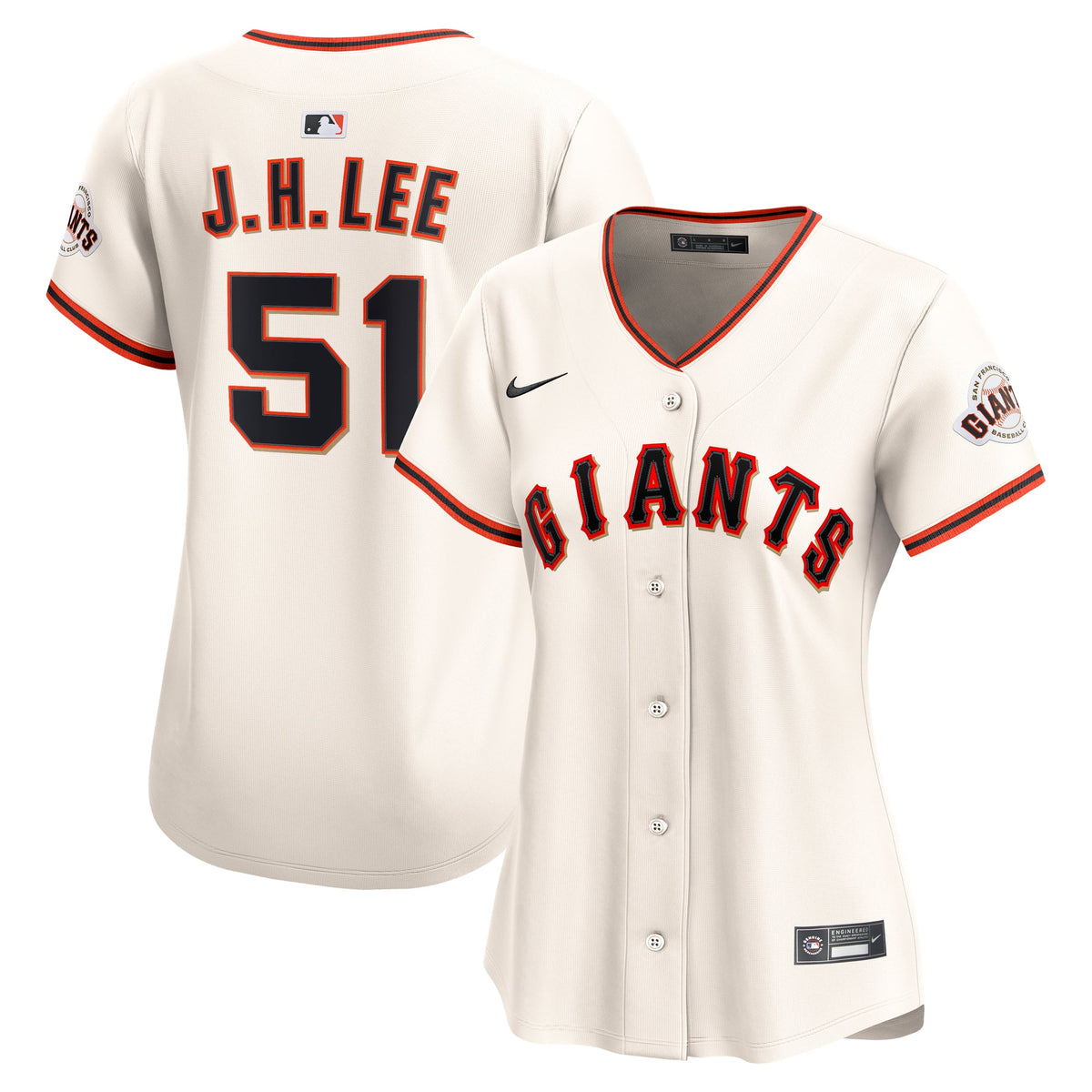 Women's San Francisco Giants Jung Hoo Lee Nike Cream Home Limited Jersey