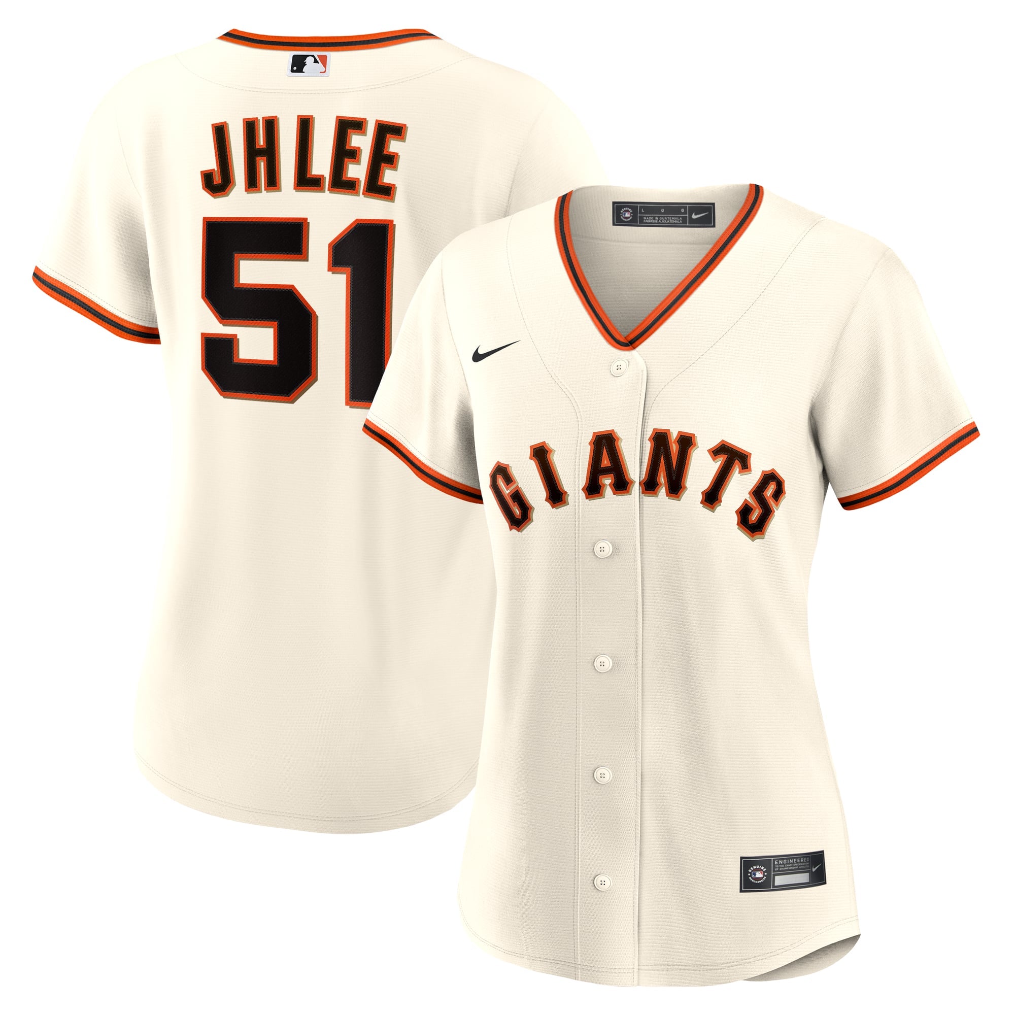 Women's San Francisco Giants Jung Hoo Lee Nike Cream Home Replica Jersey - 2