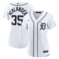 Women's Detroit Tigers Justin Verlander Nike White Home Replica Jersey