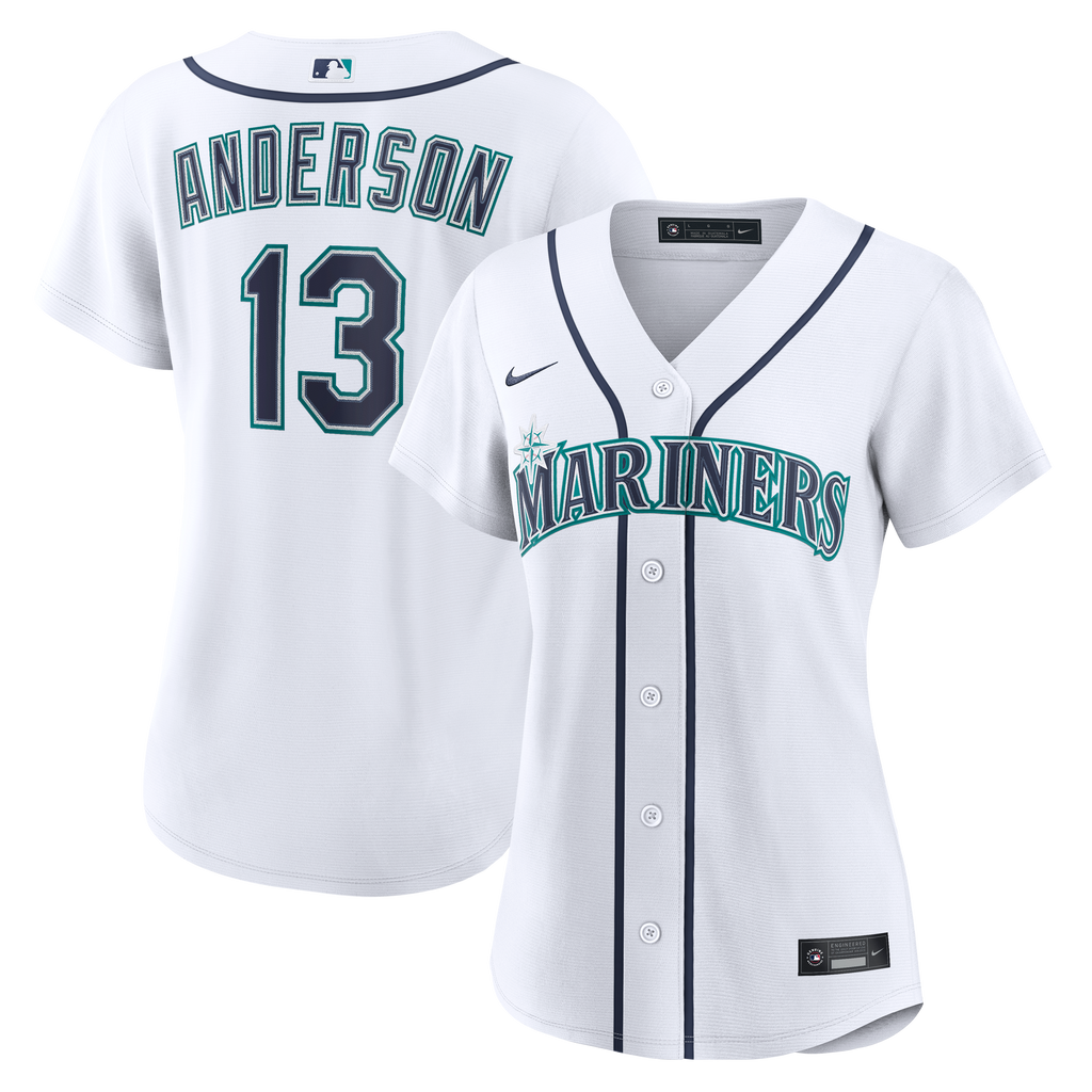 Women's Seattle Mariners Kade Anderson Nike White Home Replica Jersey