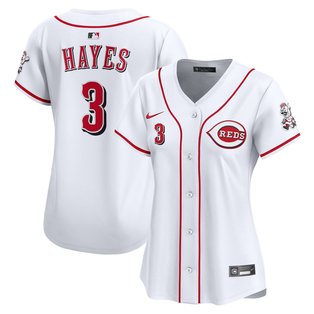 Women's Cincinnati Reds Ke'Bryan Hayes Nike White Home Limited Player Jersey - 2