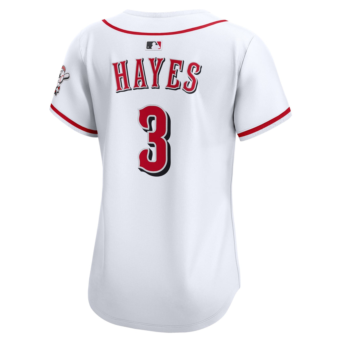 Women's Cincinnati Reds Ke'Bryan Hayes Nike White Home Limited Player Jersey - 4
