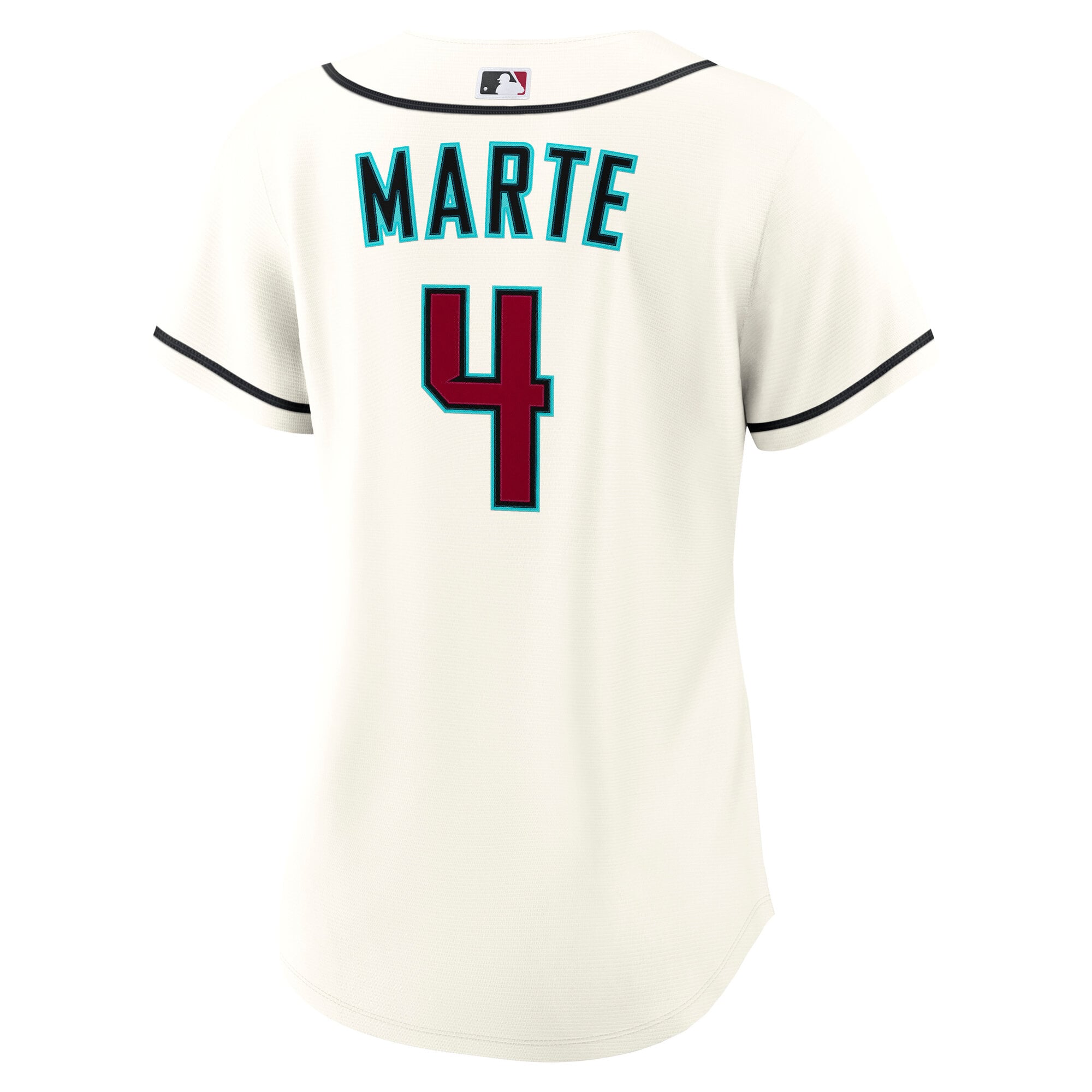 Women's Arizona Diamondbacks Ketel Marte Nike Cream Home Replica Jersey - 4