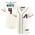 Women's Arizona Diamondbacks Ketel Marte Nike Cream Home Replica Jersey