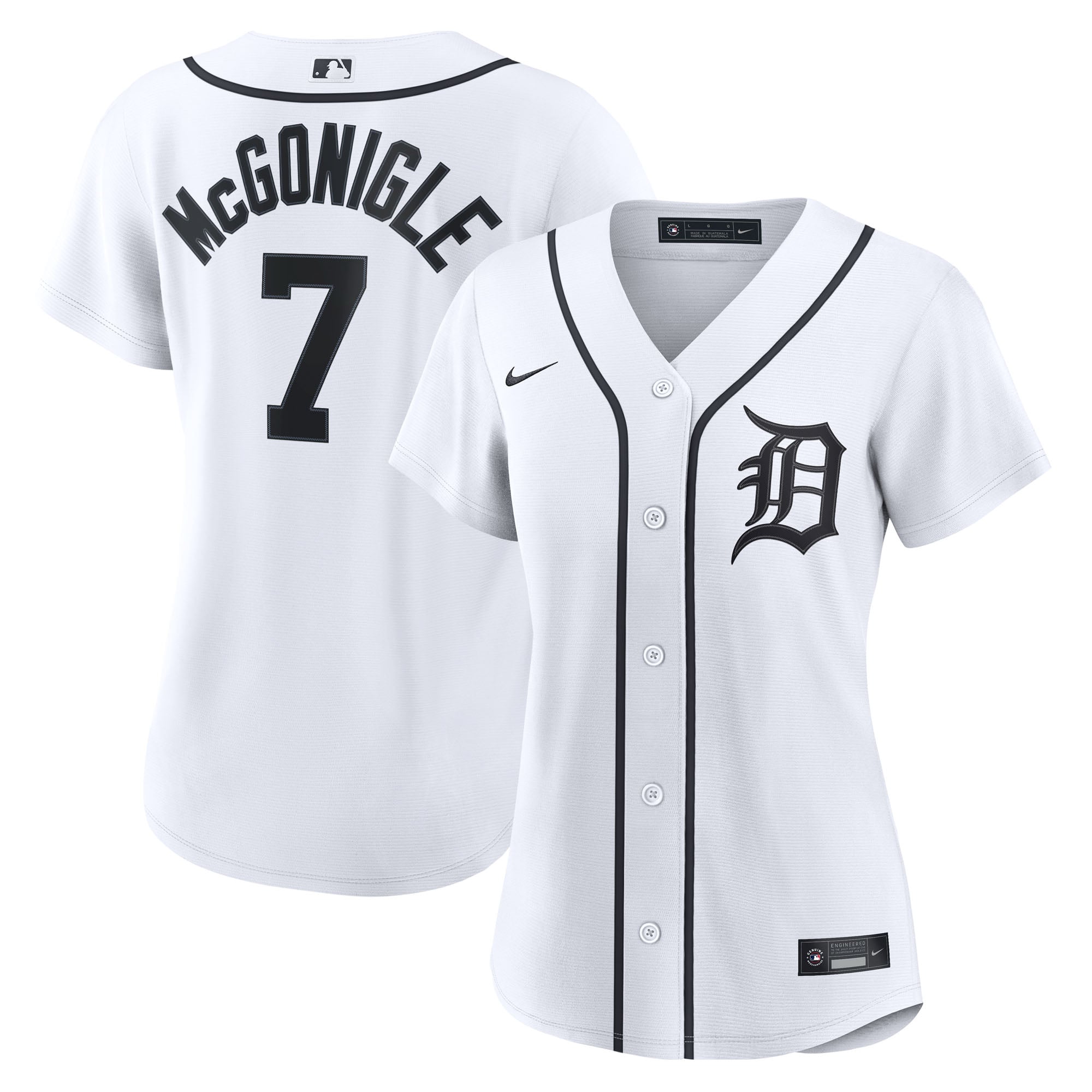 Women's Detroit Tigers Kevin McGonigle Nike White Home Replica Jersey - 2